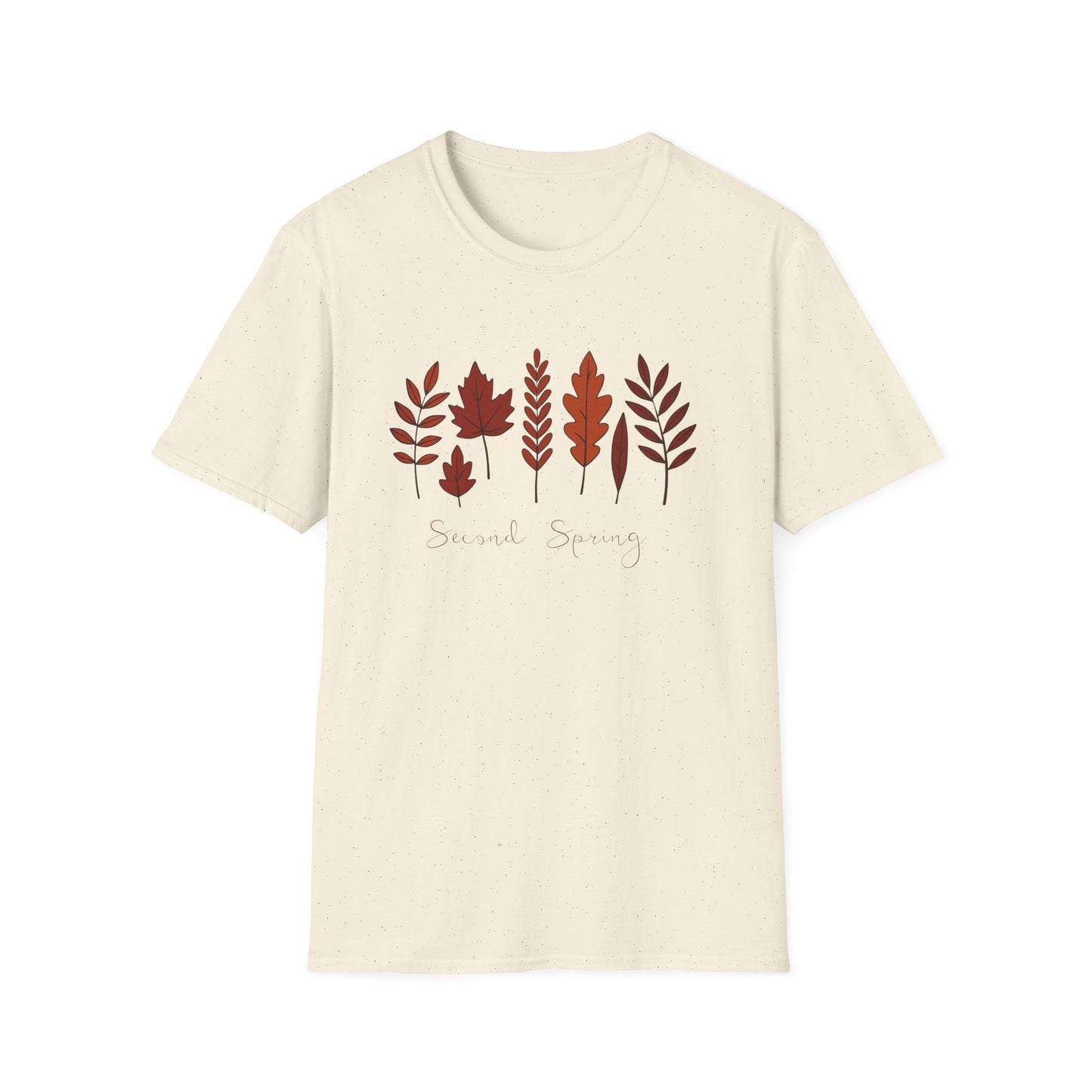 Second Spring Fall Shirt Autumn Leaves TShirt Neutral Cozy Thanksgiving Tee Fall Graphic Tee for Women Unisex TShirt