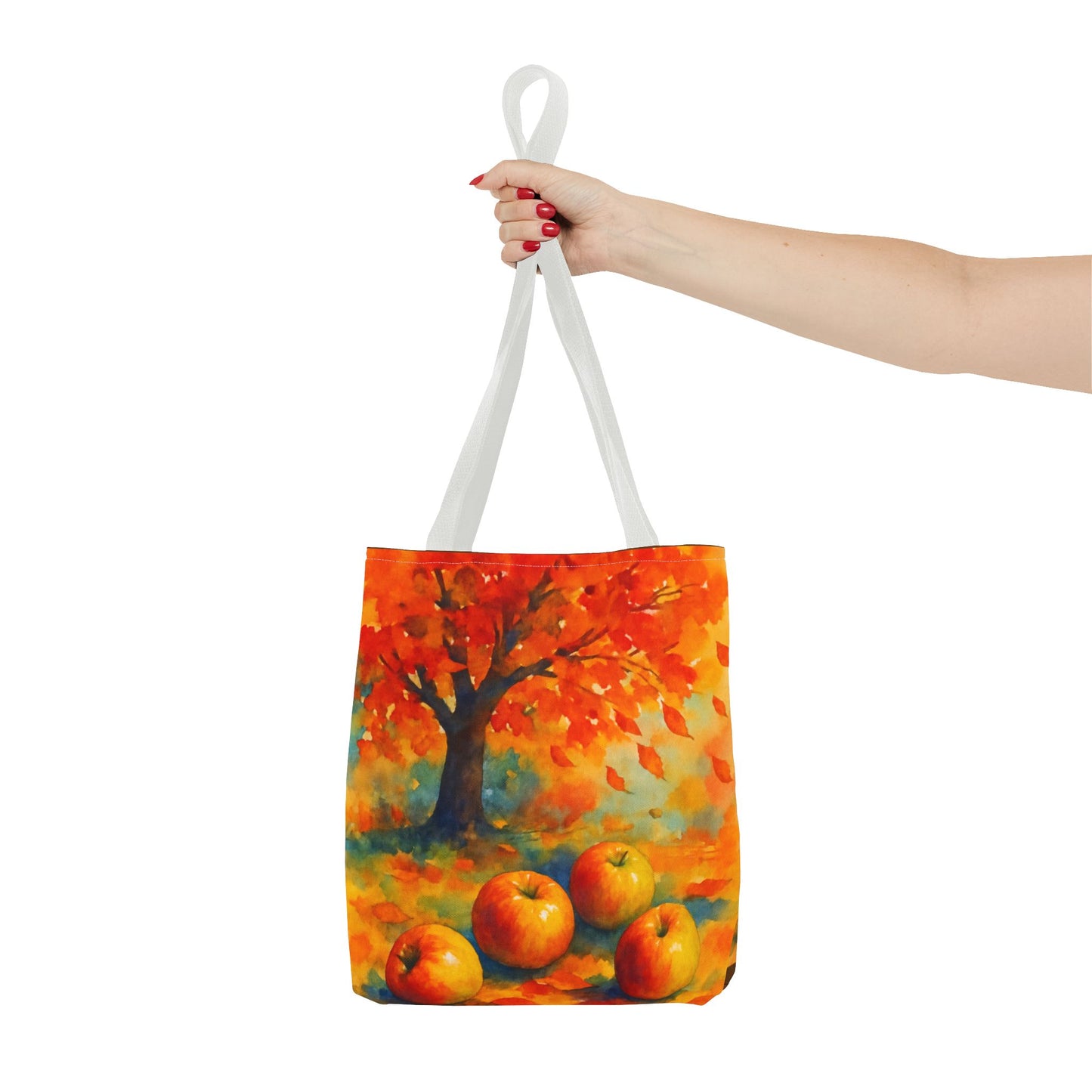 Autumn Apple Orchard Tote Bag Fall Harvest Reusable Shoulder Bag Tote Bag (AOP)