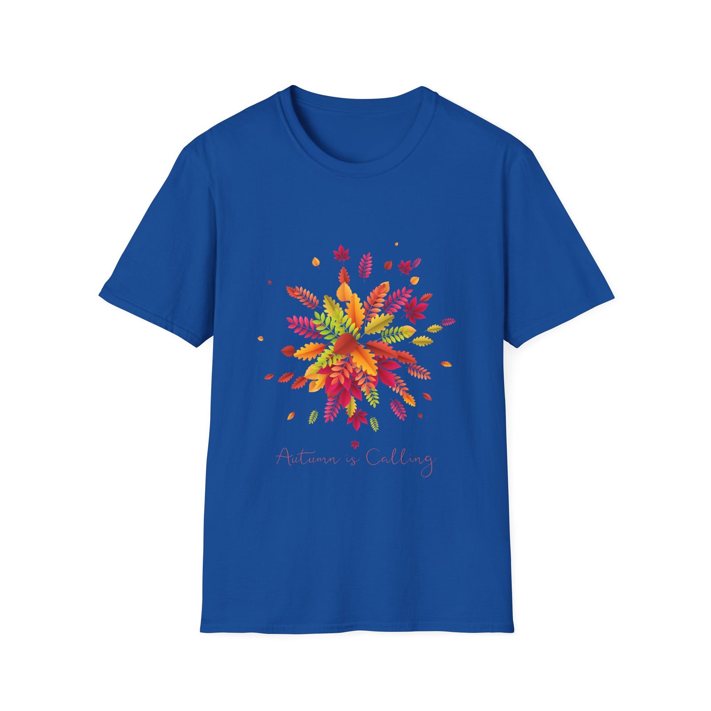 Autumn Is Calling Fall Leaves Graphic T Shirt Seasonal Fashion Tee Unisex Soft style T Shirt