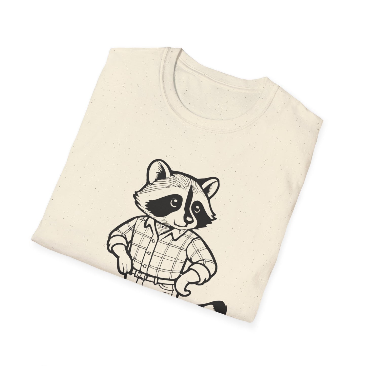 Cowboy Raccoon Graphic Tee Western Country Animal Shirt