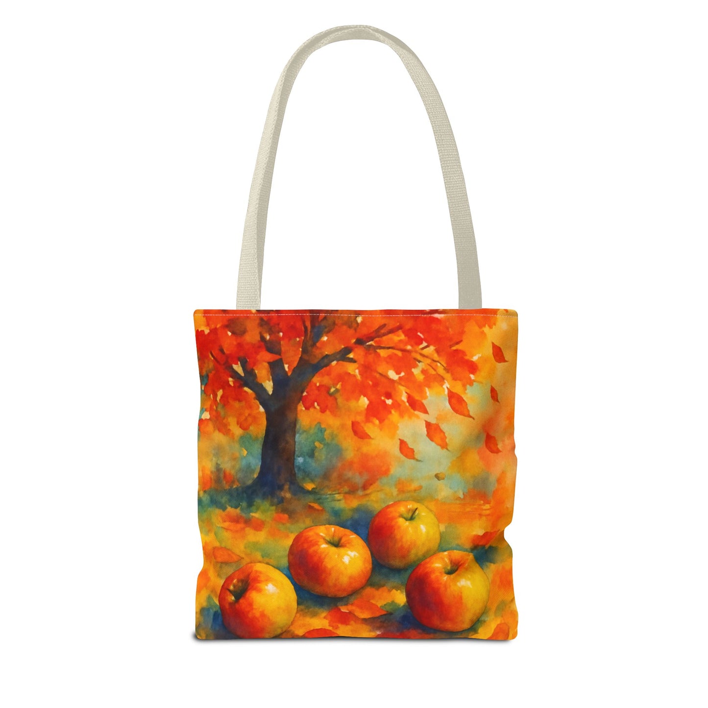 Autumn Apple Orchard Tote Bag Fall Harvest Reusable Shoulder Bag Tote Bag (AOP)