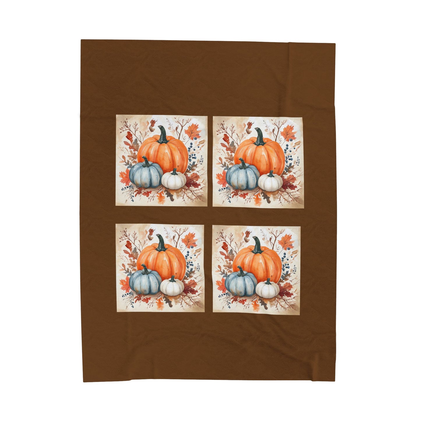 Pumpkin Fall Blanket, Cozy Autumn Decor Plush Throw
