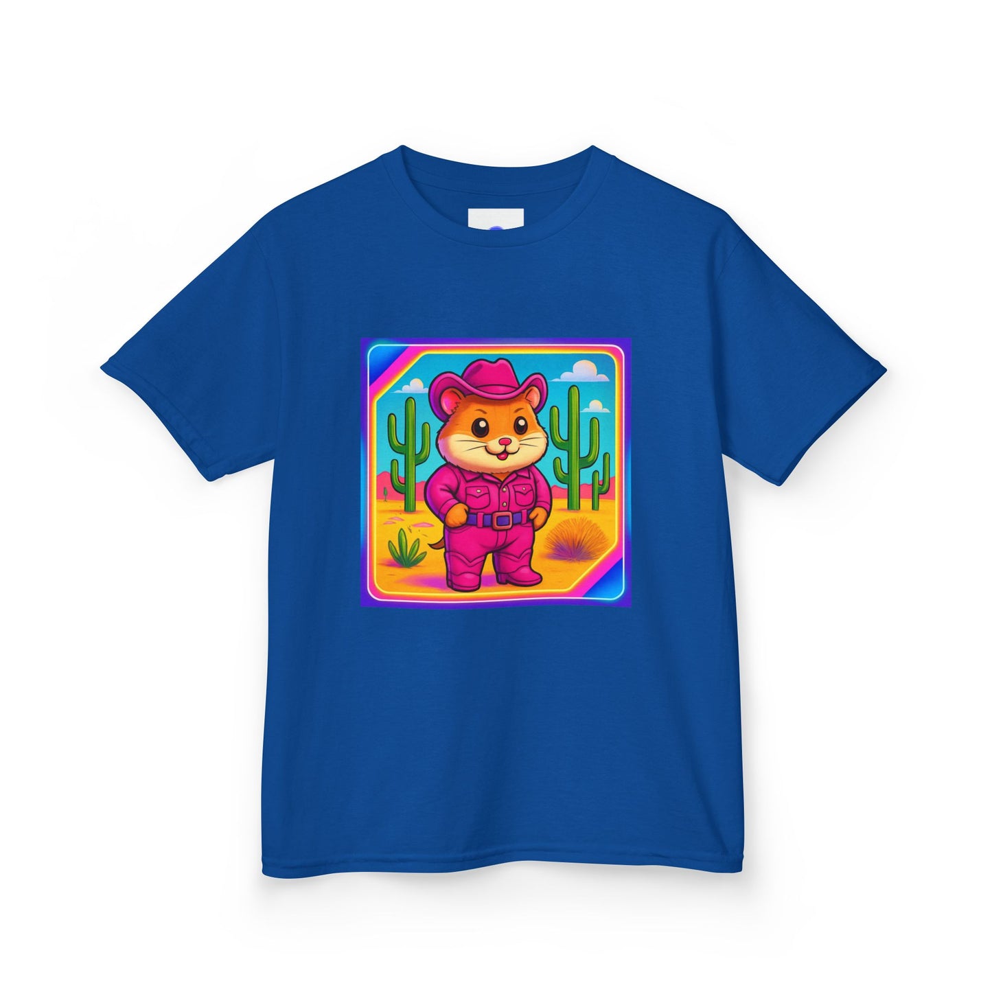 Whimsical Cowboy Hamster T-Shirt, Cute Western Desert Animal Tee, boys girls, unisex, cowgirl