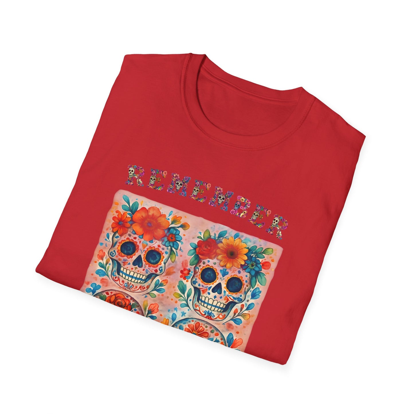 Día de los Muertos Shirt Sugar Skull Memorial Tee Remember Day of the Dead T Shirt
