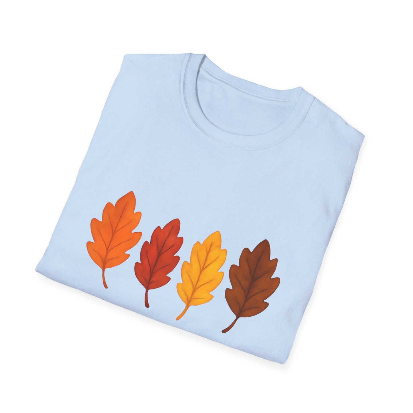 Feeling of Fall Leaves Shirt Cozy Autumn Graphic Tee Unisex Soft style T Shirt