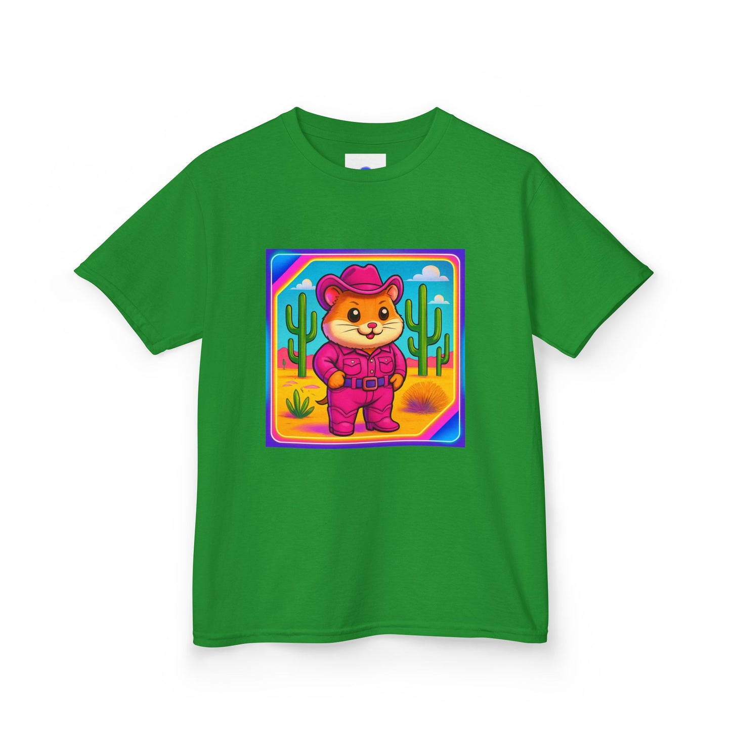 Whimsical Cowboy Hamster T-Shirt, Cute Western Desert Animal Tee, boys girls, unisex, cowgirl