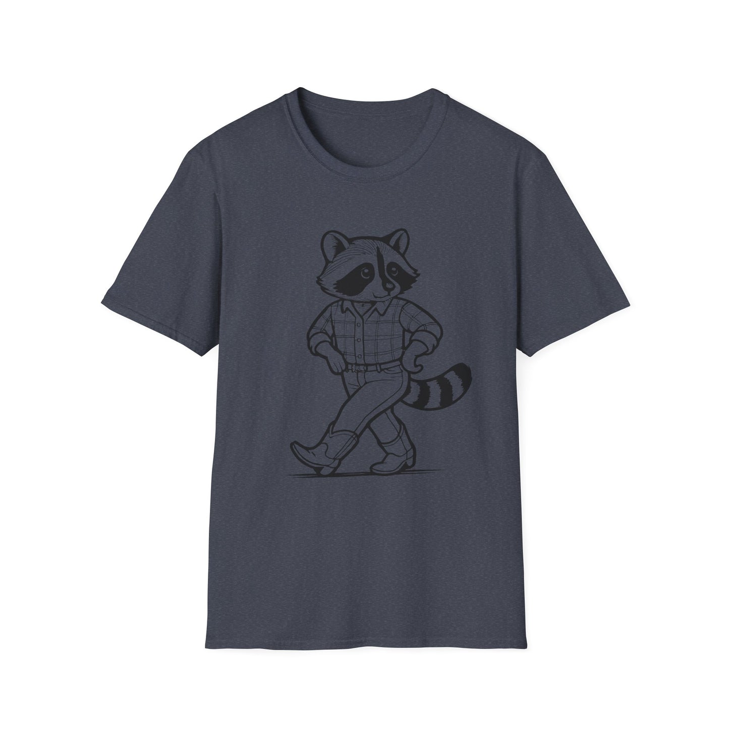 Cowboy Raccoon Graphic Tee Western Country Animal Shirt