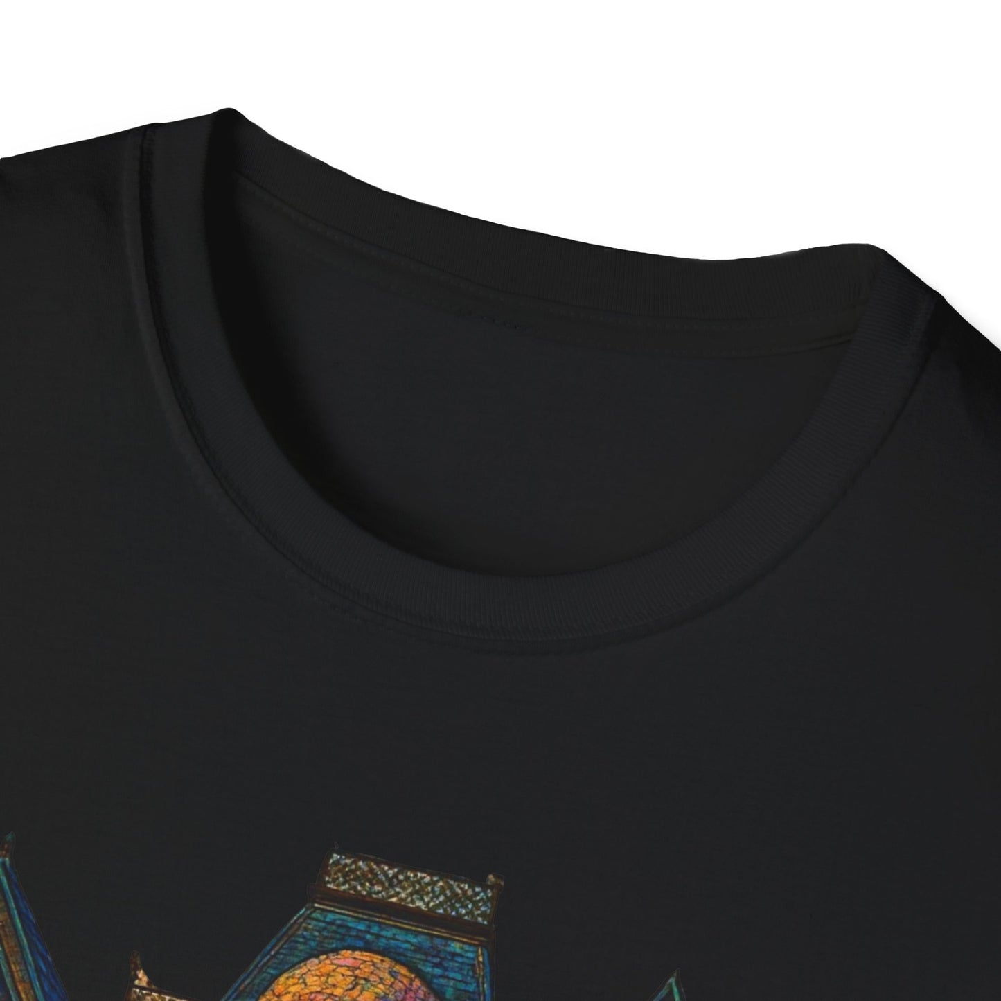 Haunted Skull Mansion T Shirt Gothic Horror House Halloween Tee Unisex Soft style T Shirt
