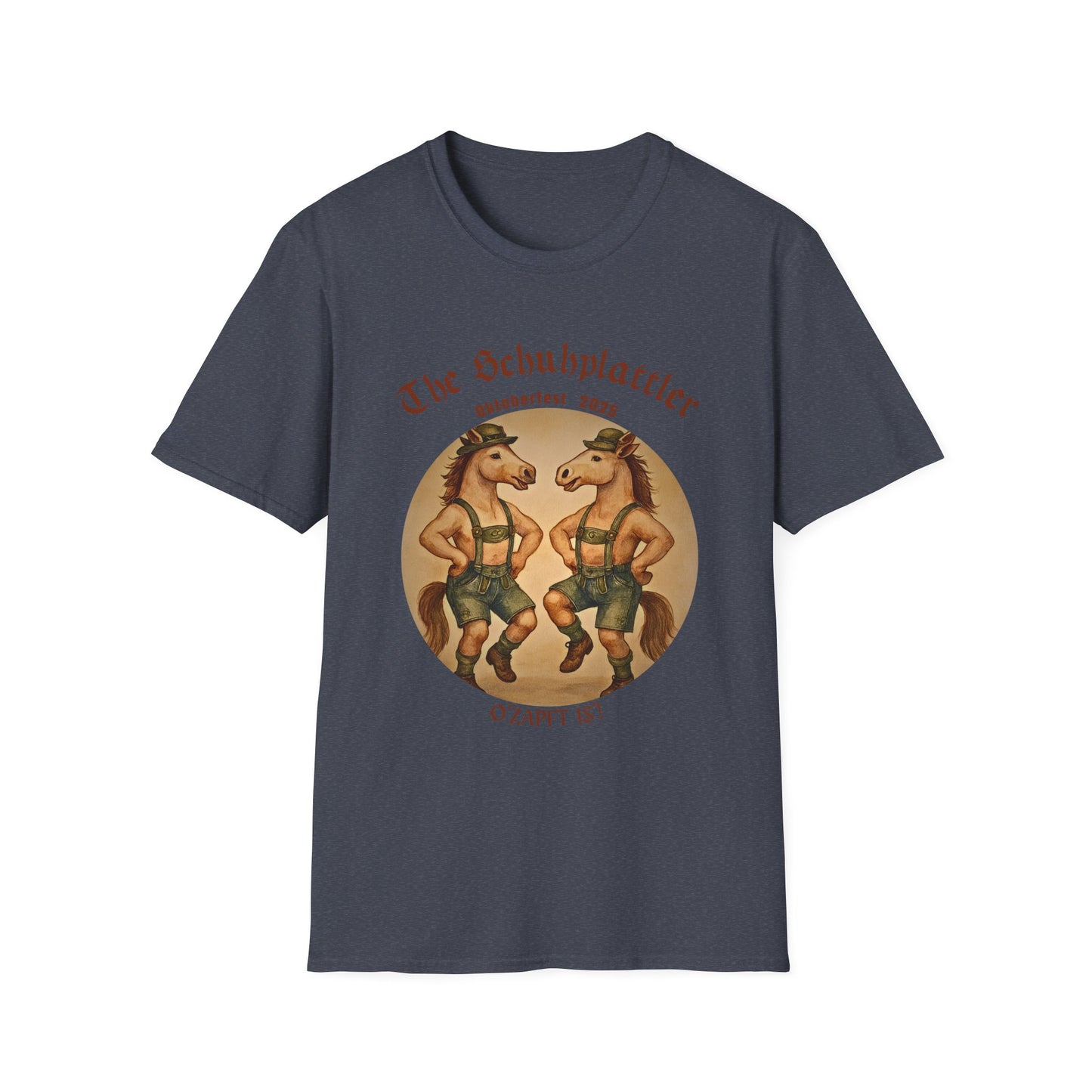 Oktoberfest Horse Dancer T Shirt Funny Bavarian Schuhplattler Tee Unisex Soft style T Shirt