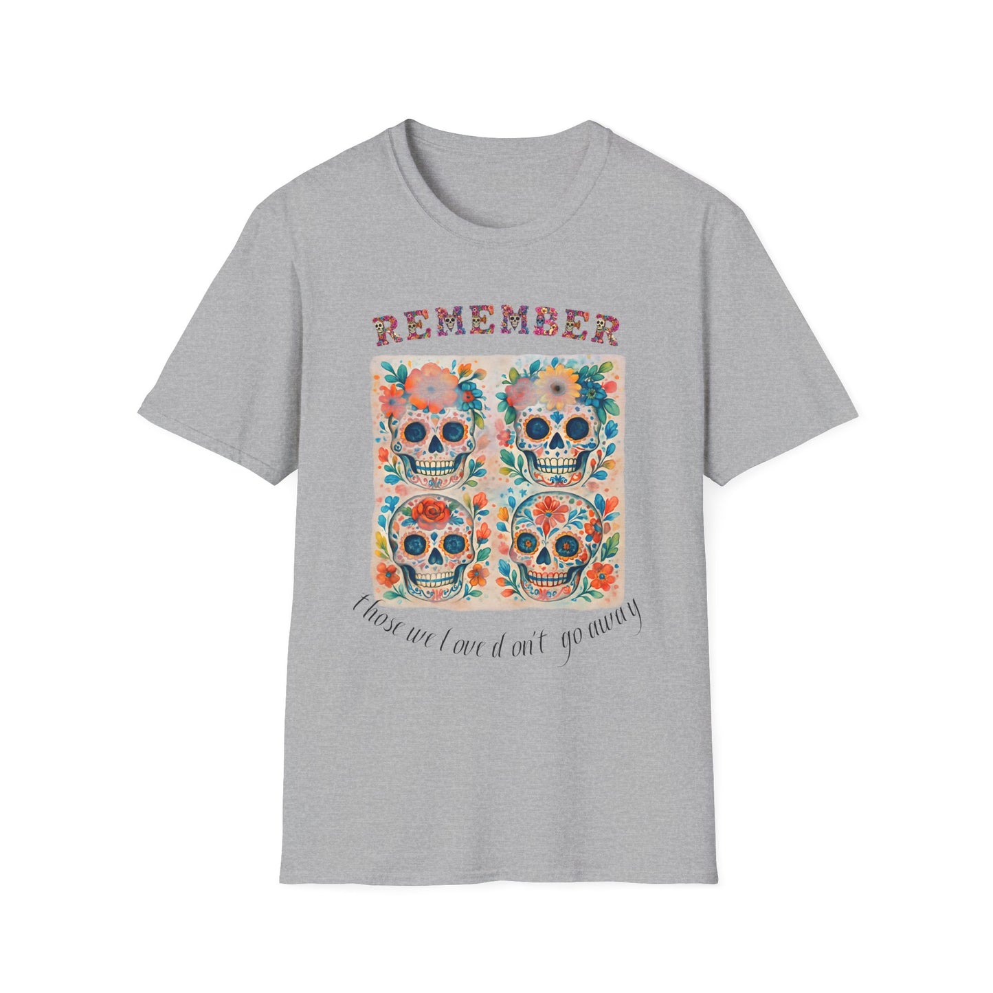 Día de los Muertos Shirt Sugar Skull Memorial Tee Remember Day of the Dead T Shirt