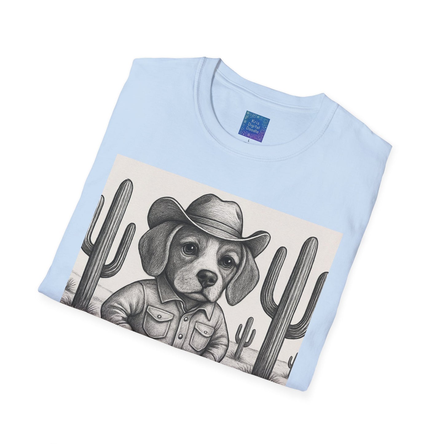 Cowboy Dog T-Shirt, Funny Western Desert Graphic Tee