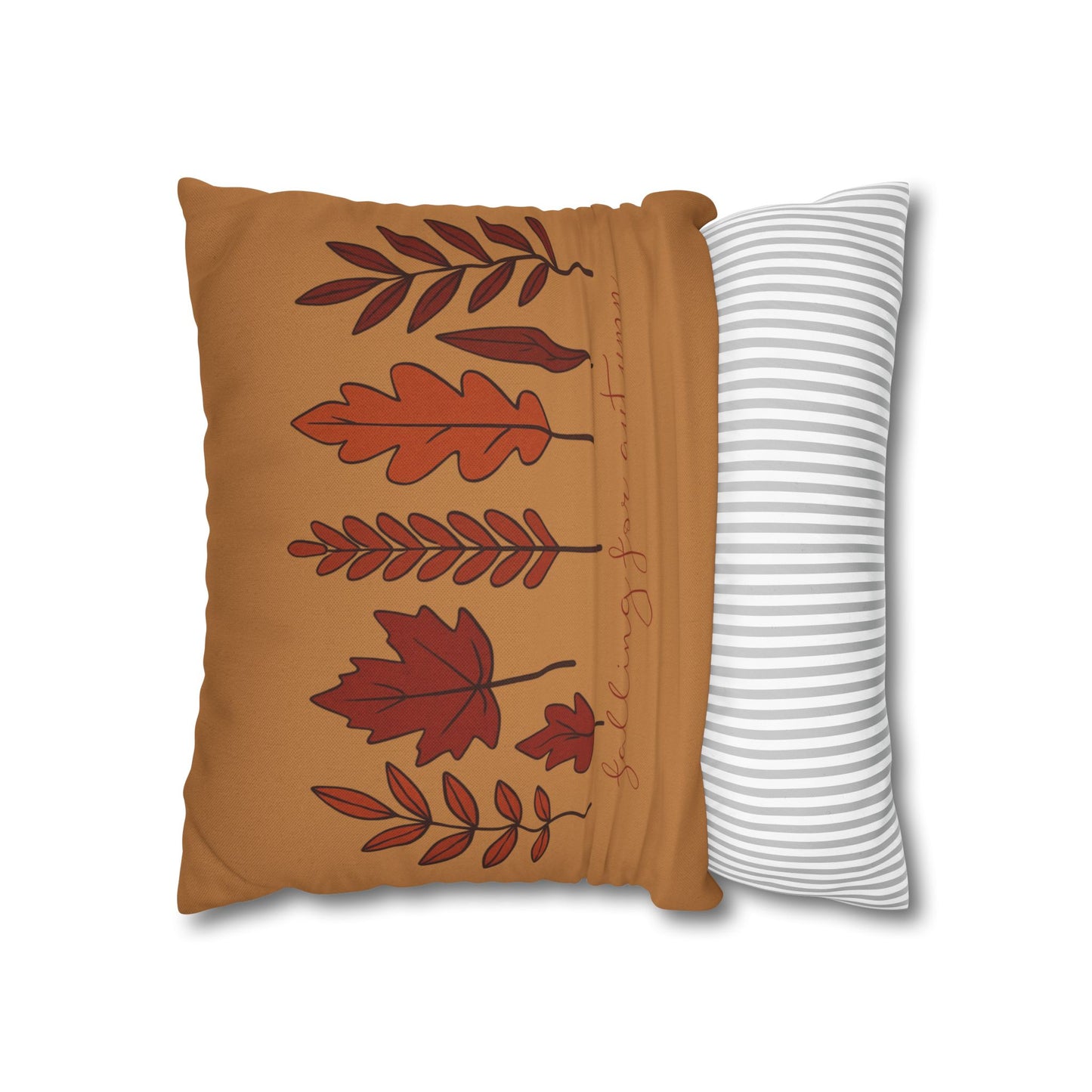 Falling for Autumn Leaves Pillow Cozy Fall Decorative Throw Cushion for Home Décor