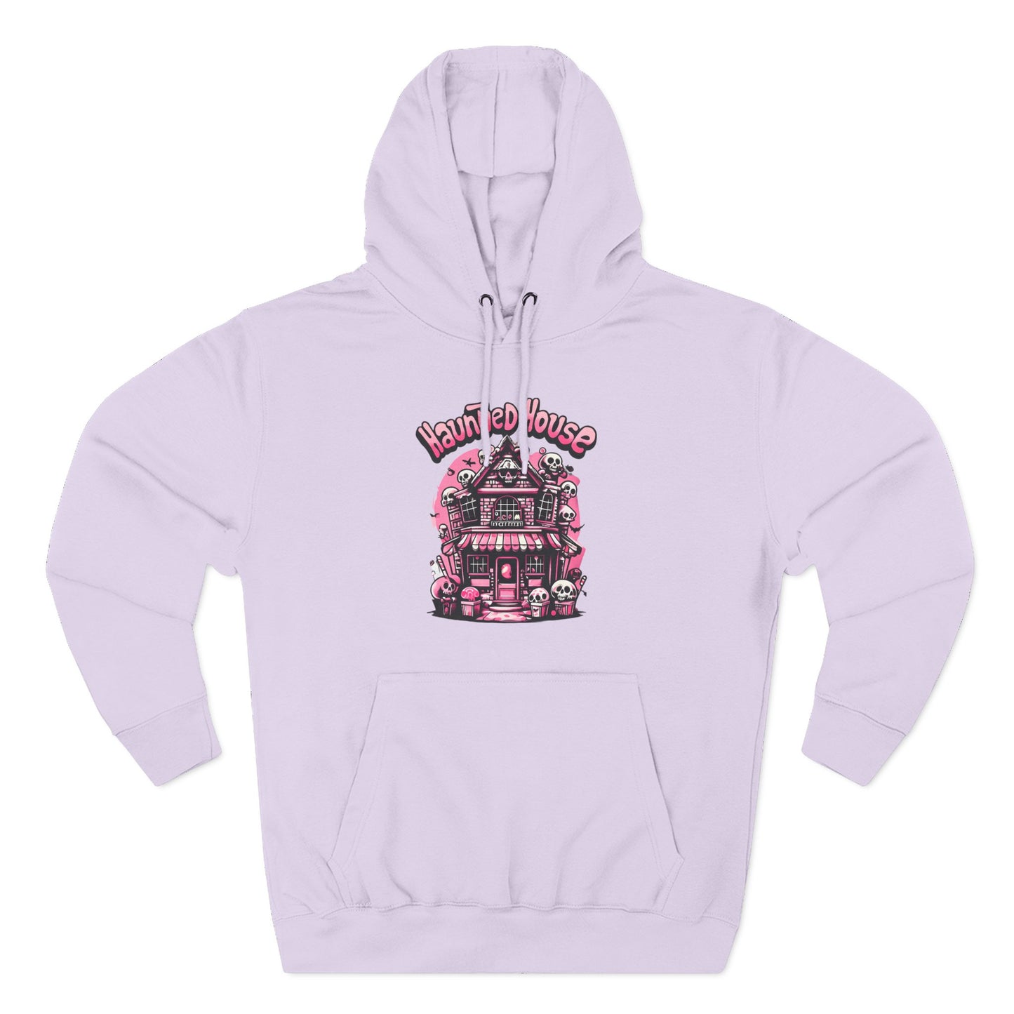 Haunted House Hoodie , Gothic Skull Graphic Halloween Sweatshirt