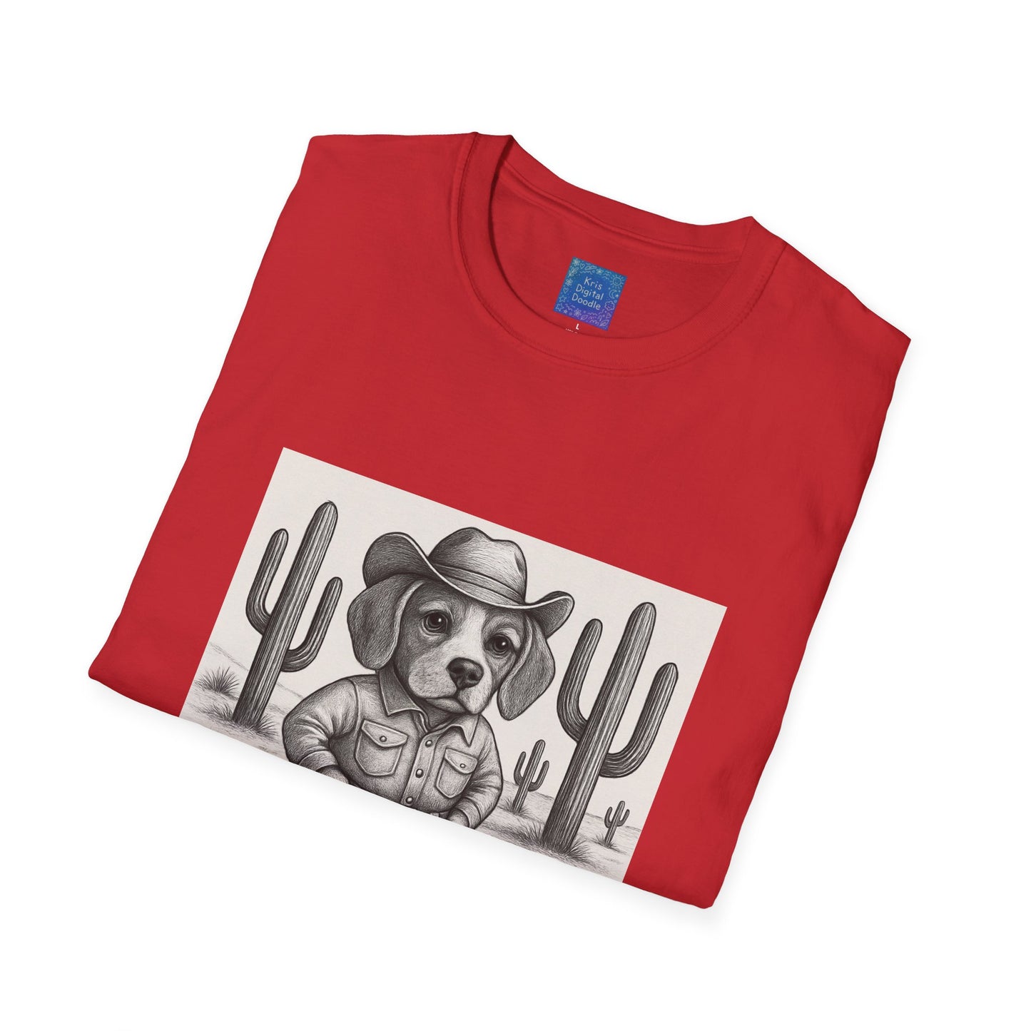 Cowboy Dog T-Shirt, Funny Western Desert Graphic Tee