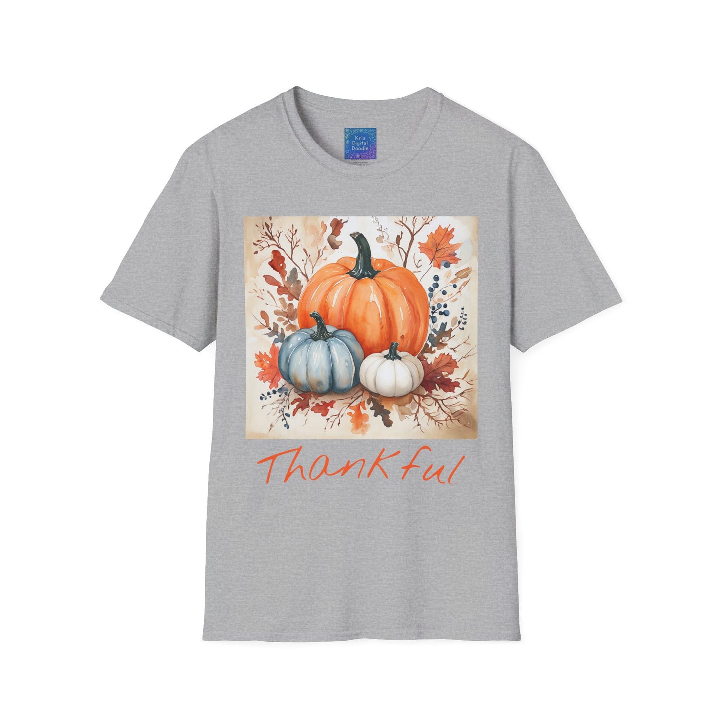 Thankful Pumpkin T-Shirt, Fall Harvest Graphic Tee