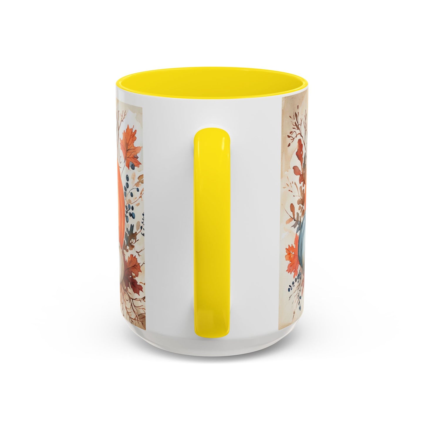Pumpkin Fall Mug, Autumn Harvest Coffee Cup with Rustic Pumpkin Design