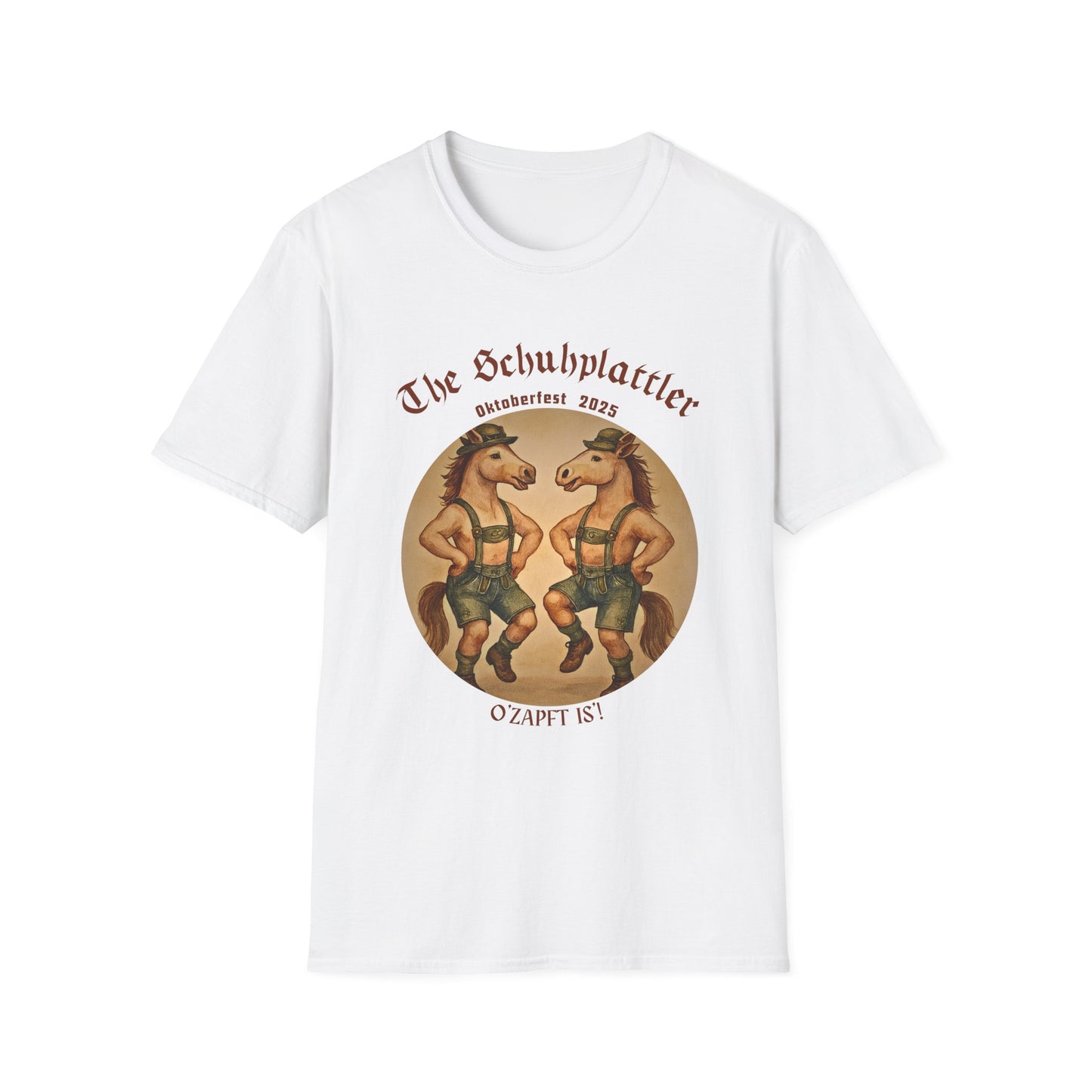 Oktoberfest Horse Dancer T Shirt Funny Bavarian Schuhplattler Tee Unisex Soft style T Shirt