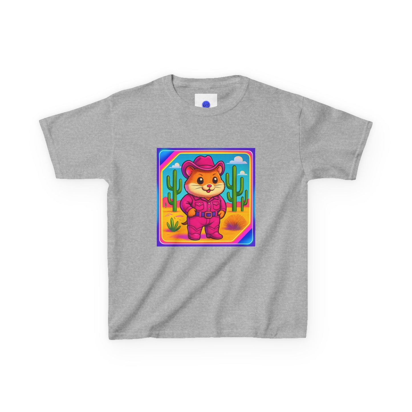 Whimsical Cowboy Hamster T-Shirt, Cute Western Desert Animal Tee, boys girls, unisex, cowgirl