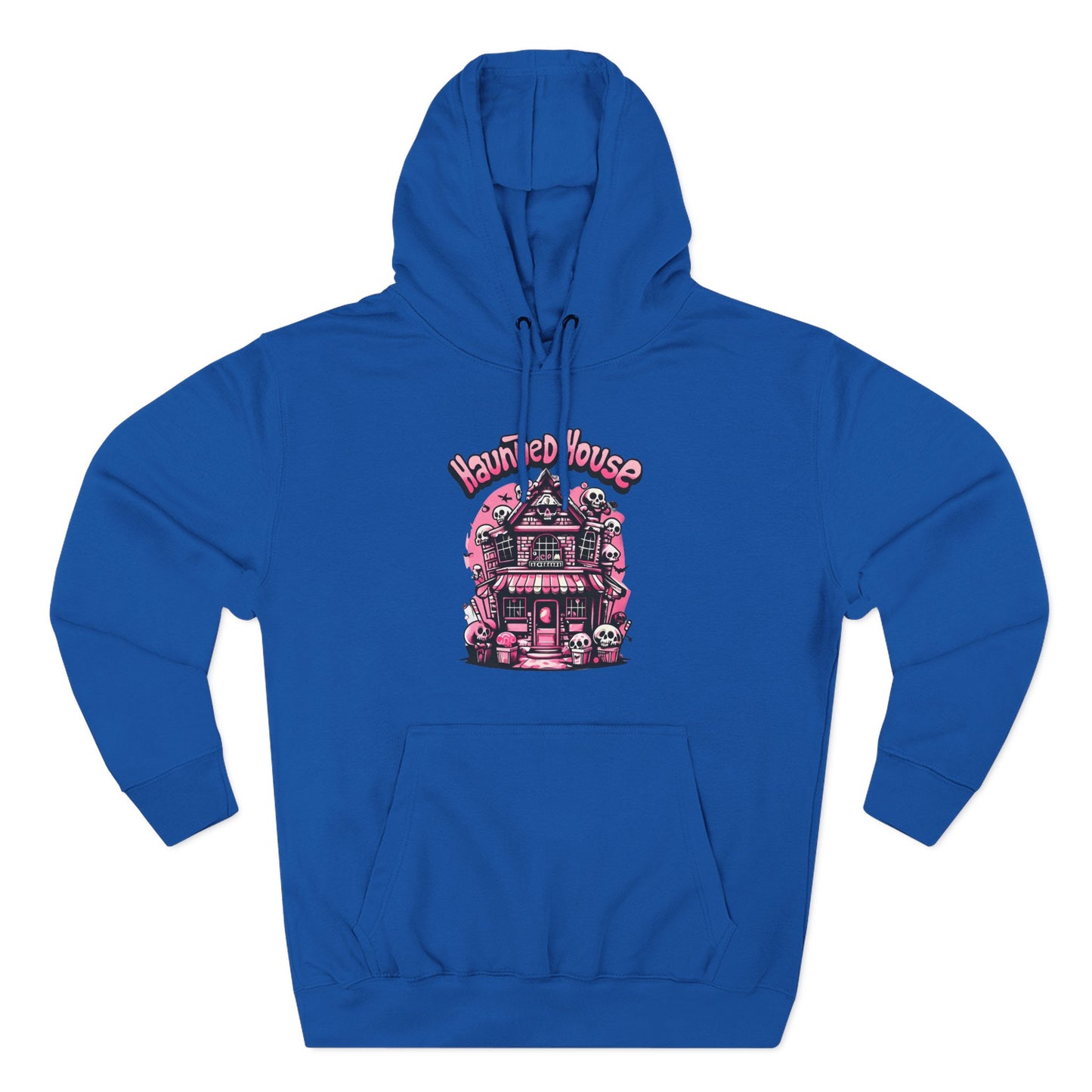 Haunted House Hoodie , Gothic Skull Graphic Halloween Sweatshirt