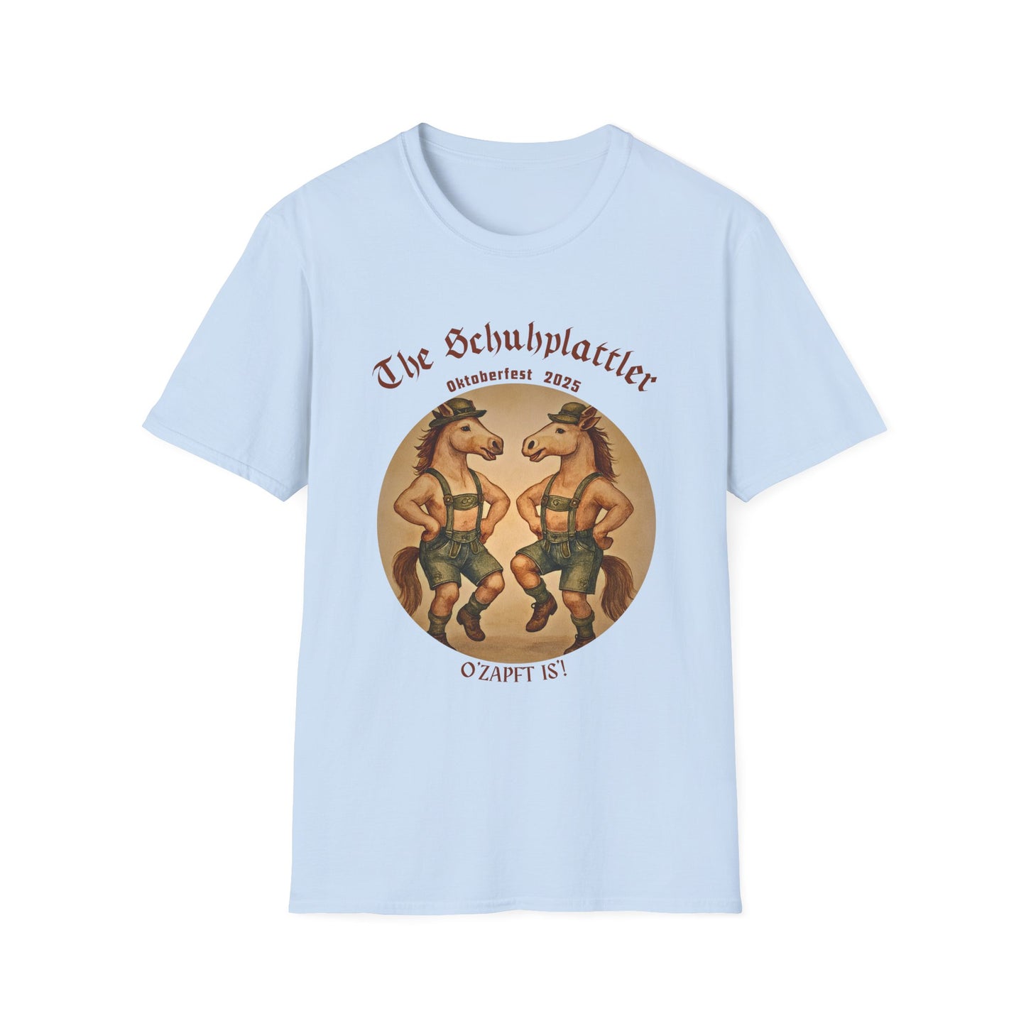 Oktoberfest Horse Dancer T Shirt Funny Bavarian Schuhplattler Tee Unisex Soft style T Shirt