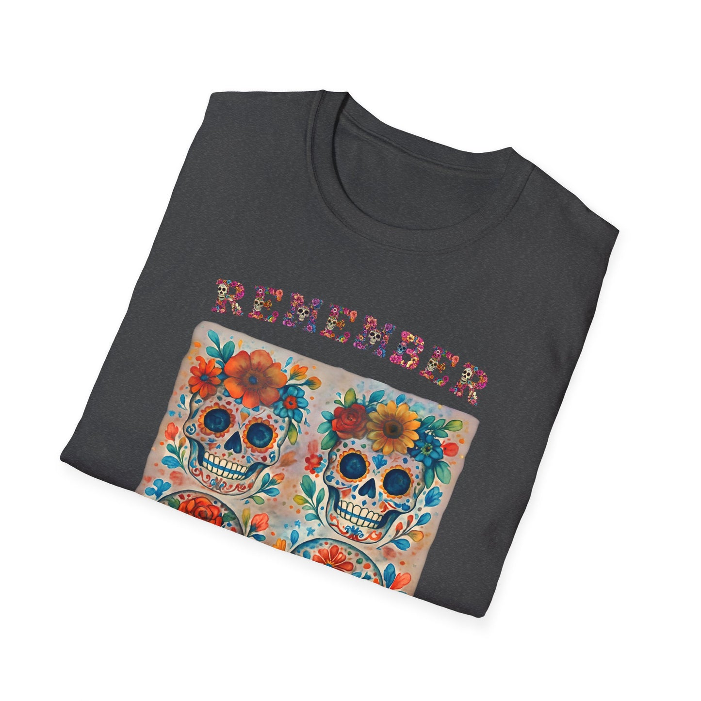 Día de los Muertos Shirt Sugar Skull Memorial Tee Remember Day of the Dead T Shirt