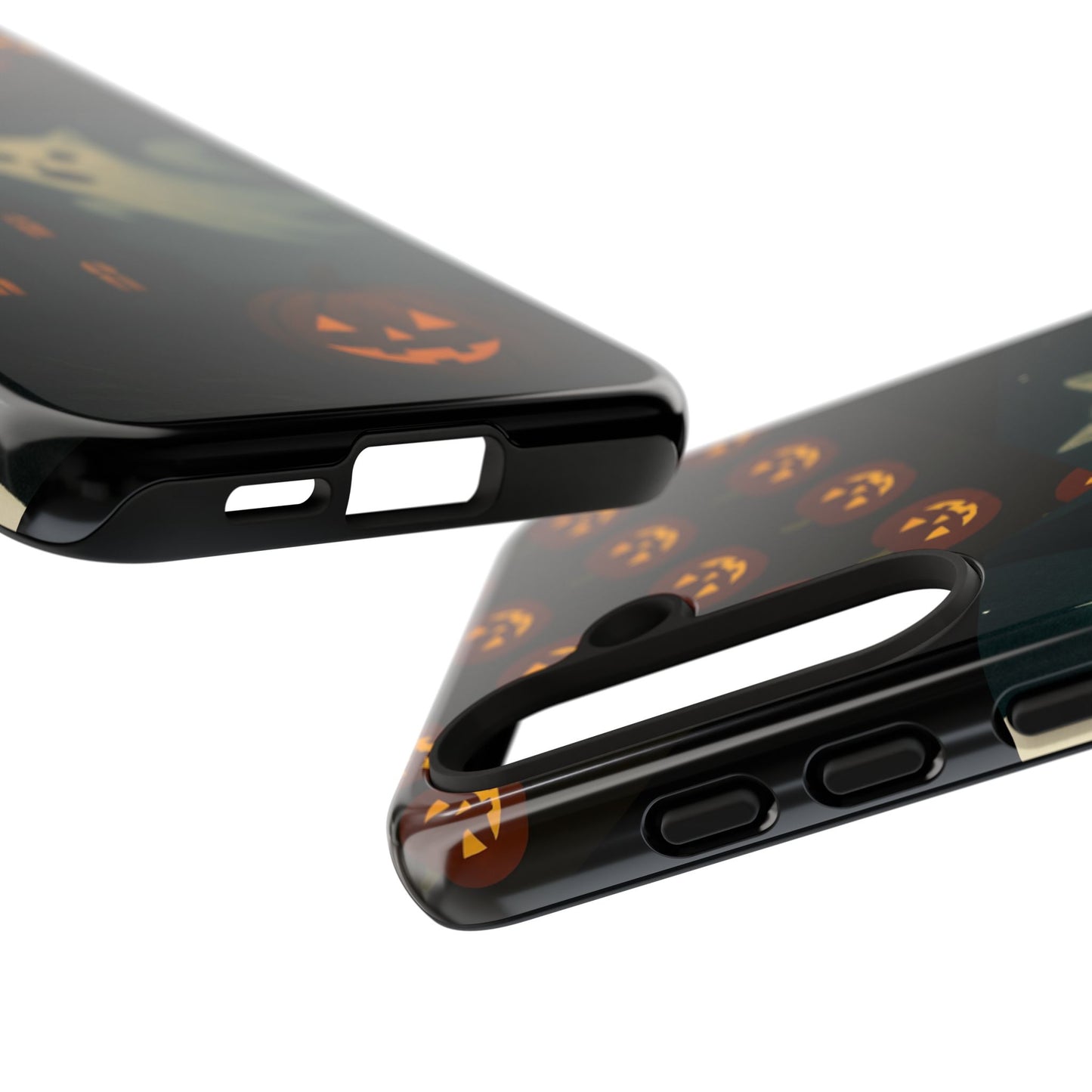 Phone Case, Halloween Haunted House Cat Ghost iPhone 16, 15, 14, Pixel 8, 6 Samsung Galaxy 25, 24, 23