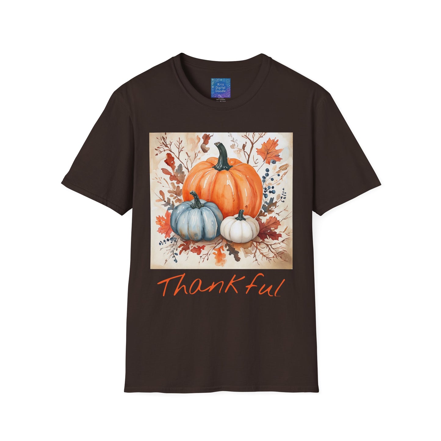 Thankful Pumpkin T-Shirt, Fall Harvest Graphic Tee