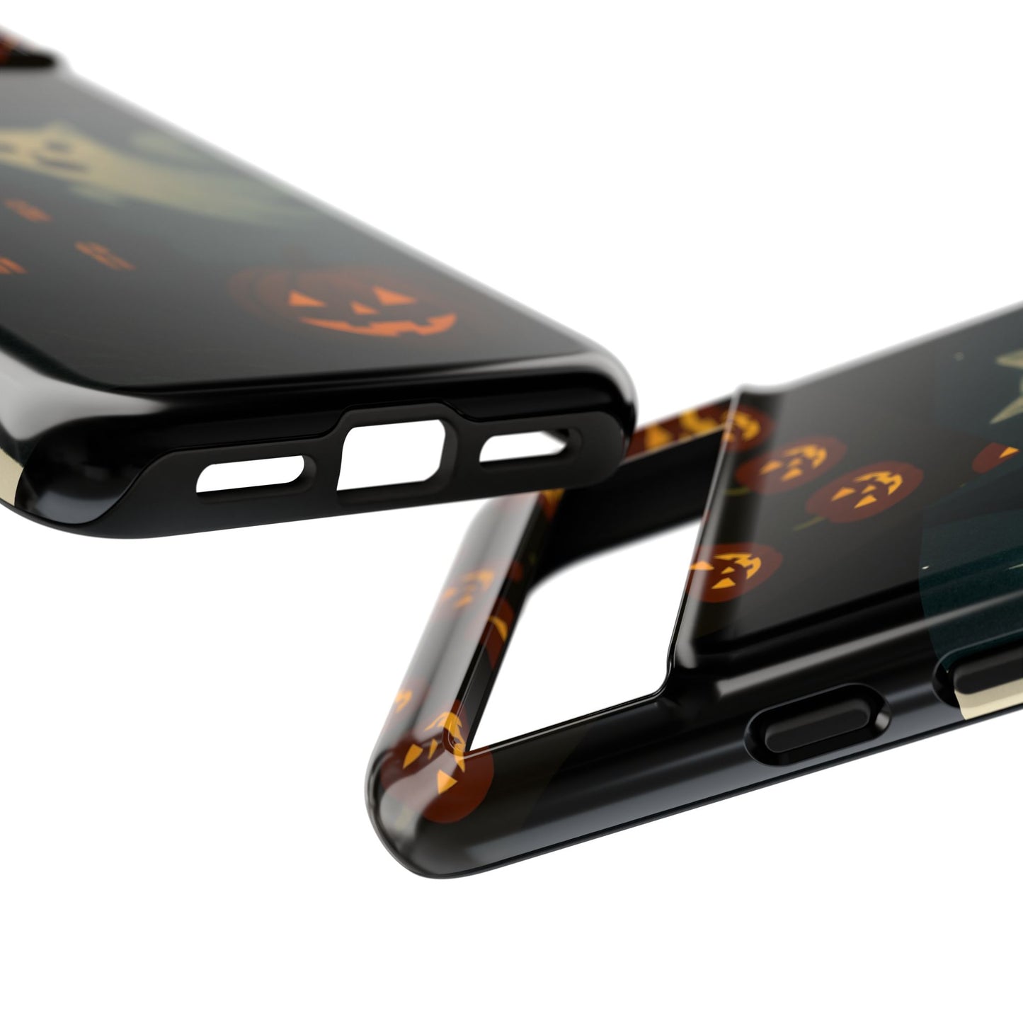 Phone Case, Halloween Haunted House Cat Ghost iPhone 16, 15, 14, Pixel 8, 6 Samsung Galaxy 25, 24, 23