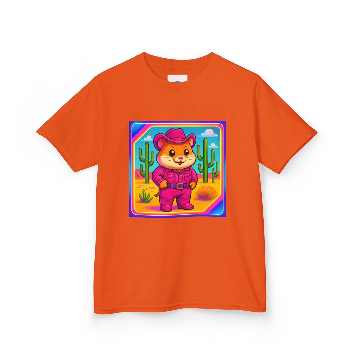 Whimsical Cowboy Hamster T-Shirt, Cute Western Desert Animal Tee, boys girls, unisex, cowgirl