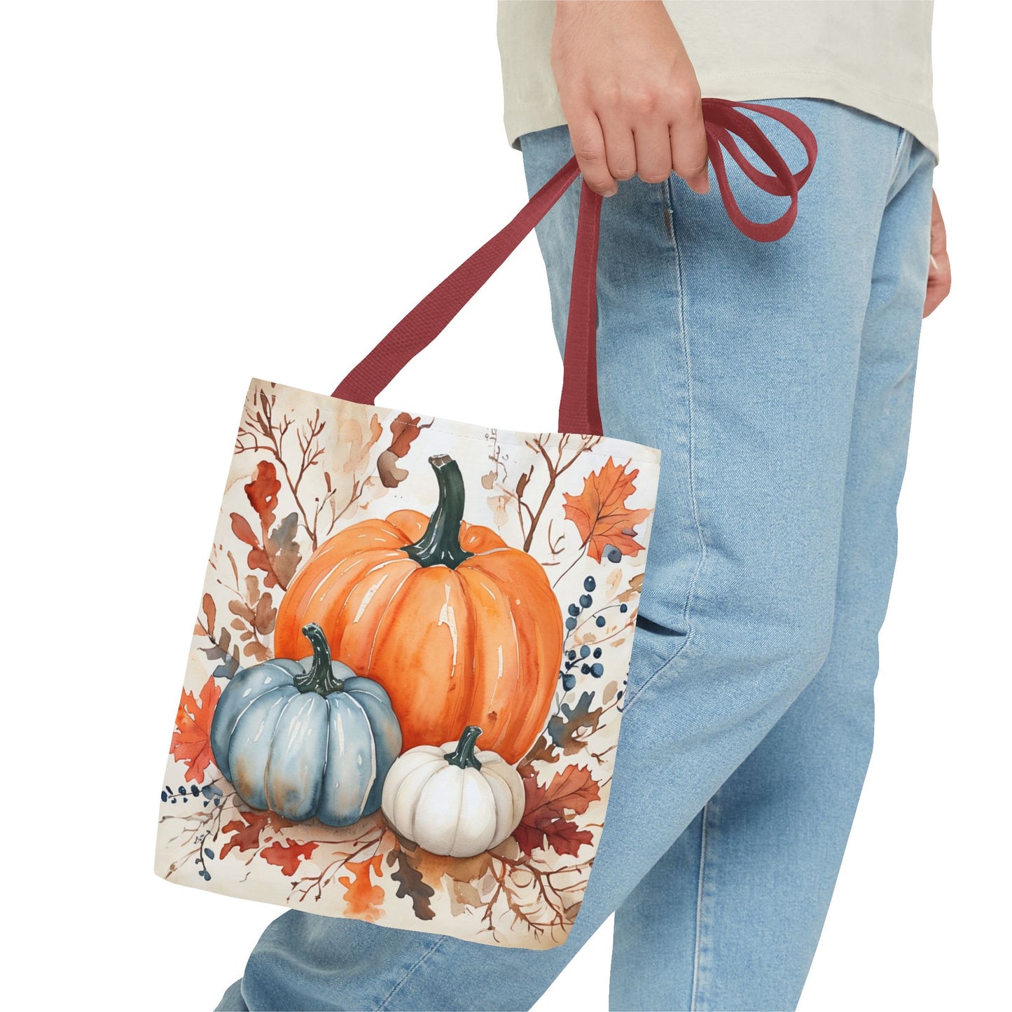 Pumpkin Harvest Tote Bag, Fall Farmhouse Autumn Market Bag