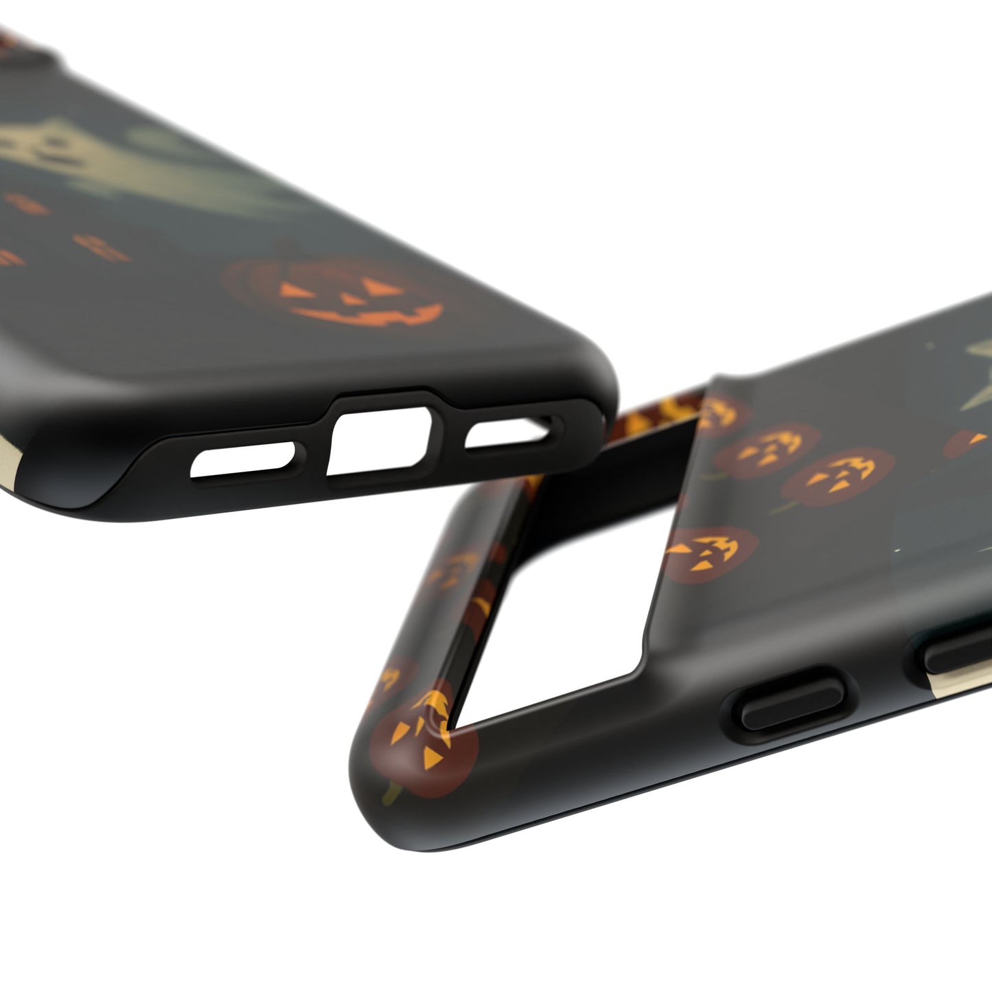 Phone Case, Halloween Haunted House Cat Ghost iPhone 16, 15, 14, Pixel 8, 6 Samsung Galaxy 25, 24, 23