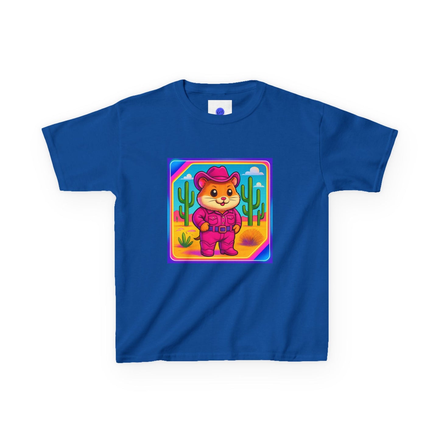 Whimsical Cowboy Hamster T-Shirt, Cute Western Desert Animal Tee, boys girls, unisex, cowgirl