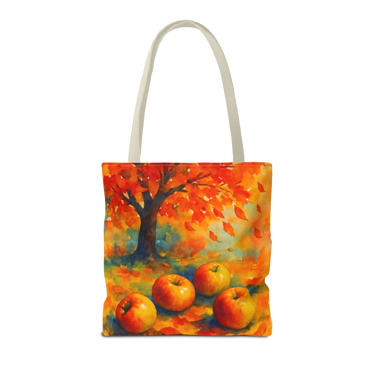 Autumn Apple Orchard Tote Bag Fall Harvest Reusable Shoulder Bag Tote Bag (AOP)