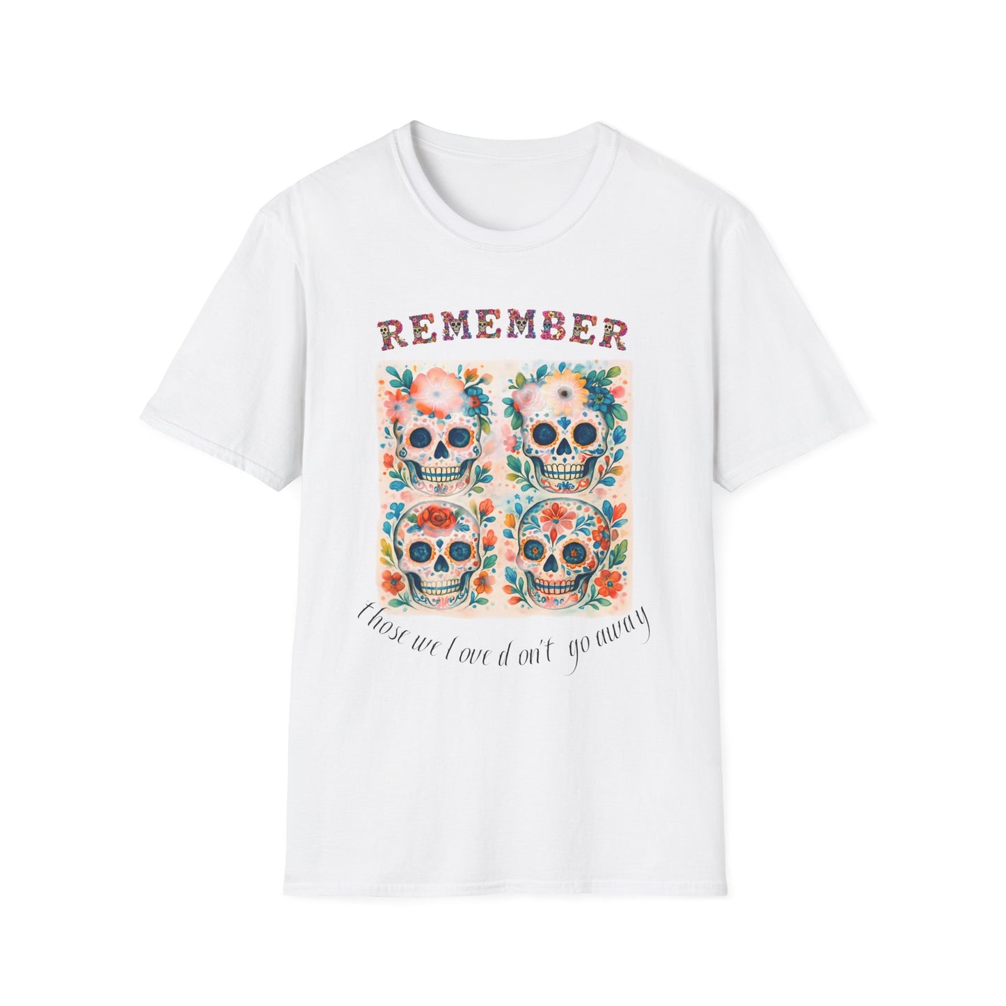 Día de los Muertos Shirt Sugar Skull Memorial Tee Remember Day of the Dead T Shirt