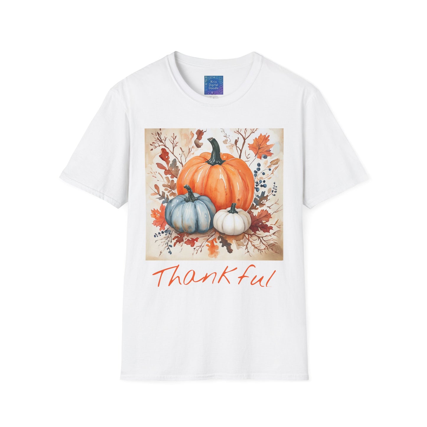 Thankful Pumpkin T-Shirt, Fall Harvest Graphic Tee