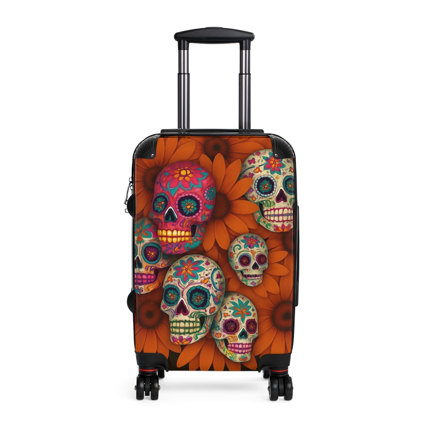 Sugar Skull Floral Luggage Day of the Dead Suitcase for Bold Travel Style Suitcase (Travel Tag sold Separately)