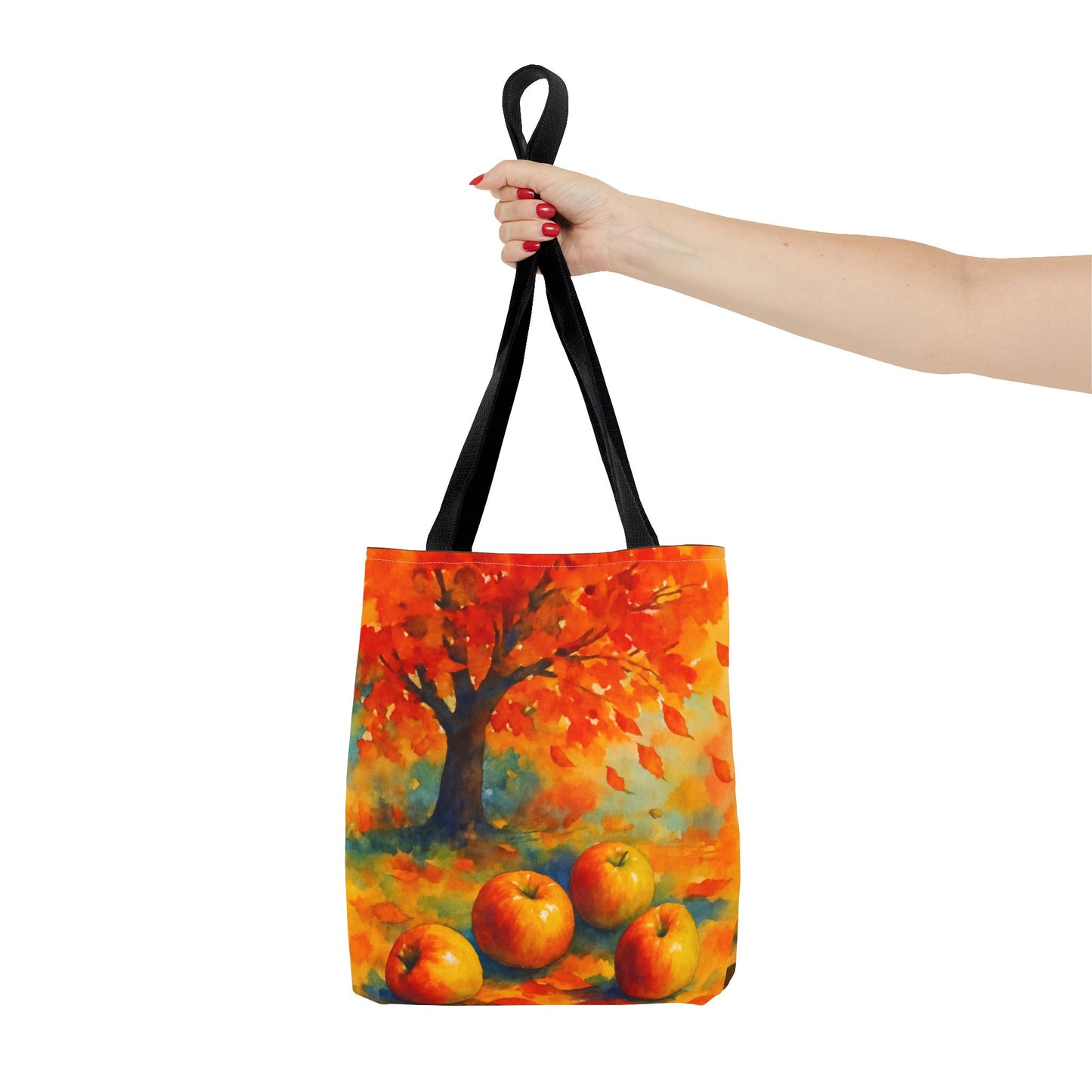 Autumn Apple Orchard Tote Bag Fall Harvest Reusable Shoulder Bag Tote Bag (AOP)