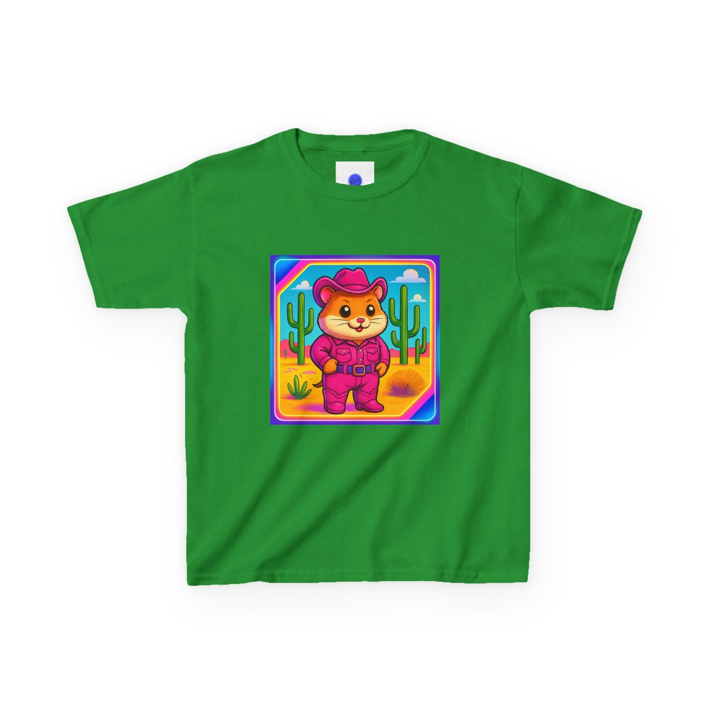 Whimsical Cowboy Hamster T-Shirt, Cute Western Desert Animal Tee, boys girls, unisex, cowgirl