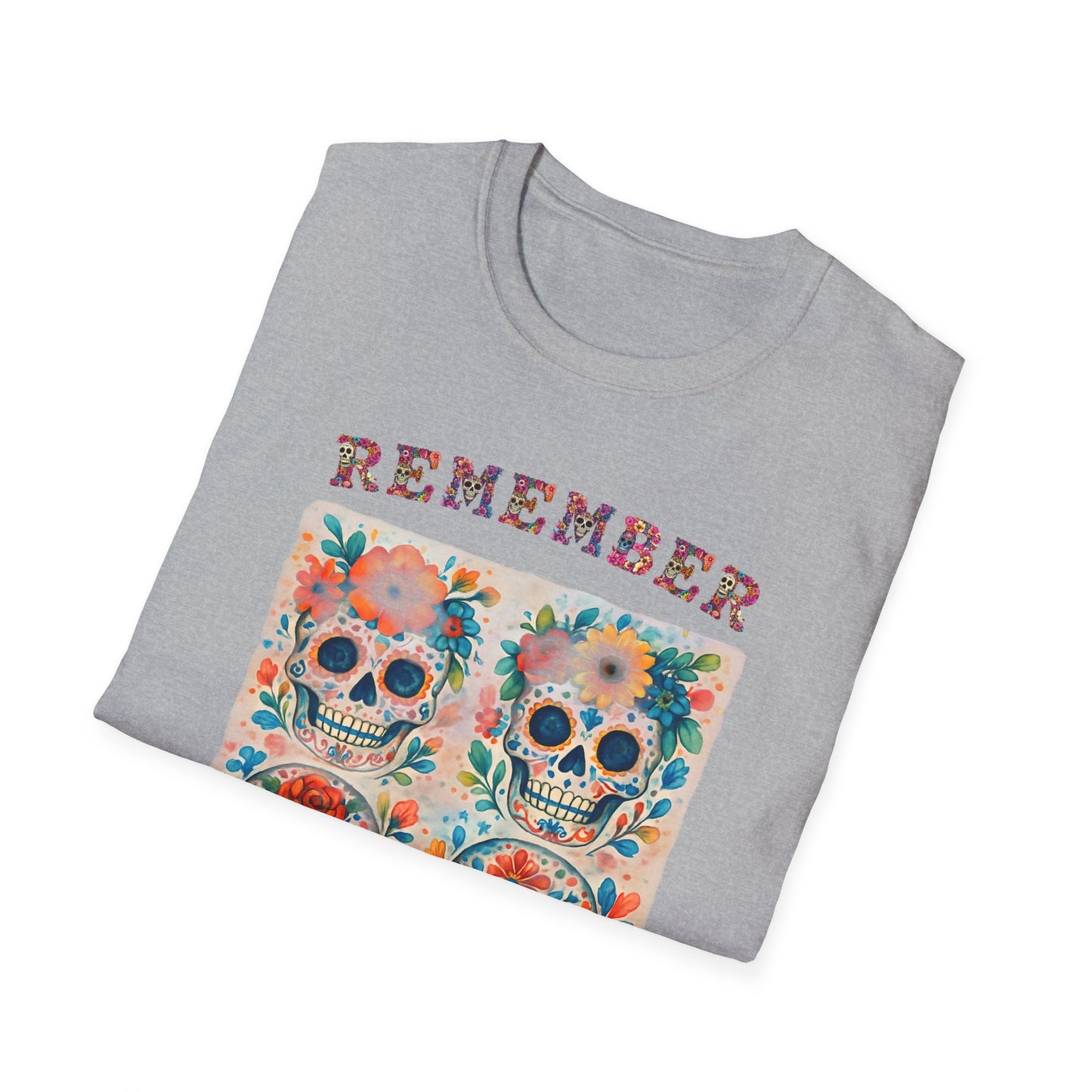 Día de los Muertos Shirt Sugar Skull Memorial Tee Remember Day of the Dead T Shirt