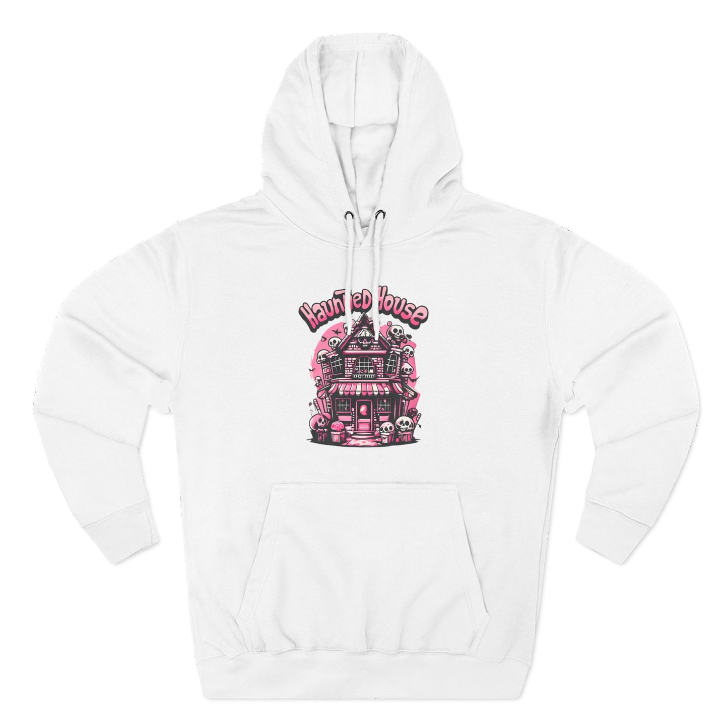 Haunted House Hoodie , Gothic Skull Graphic Halloween Sweatshirt