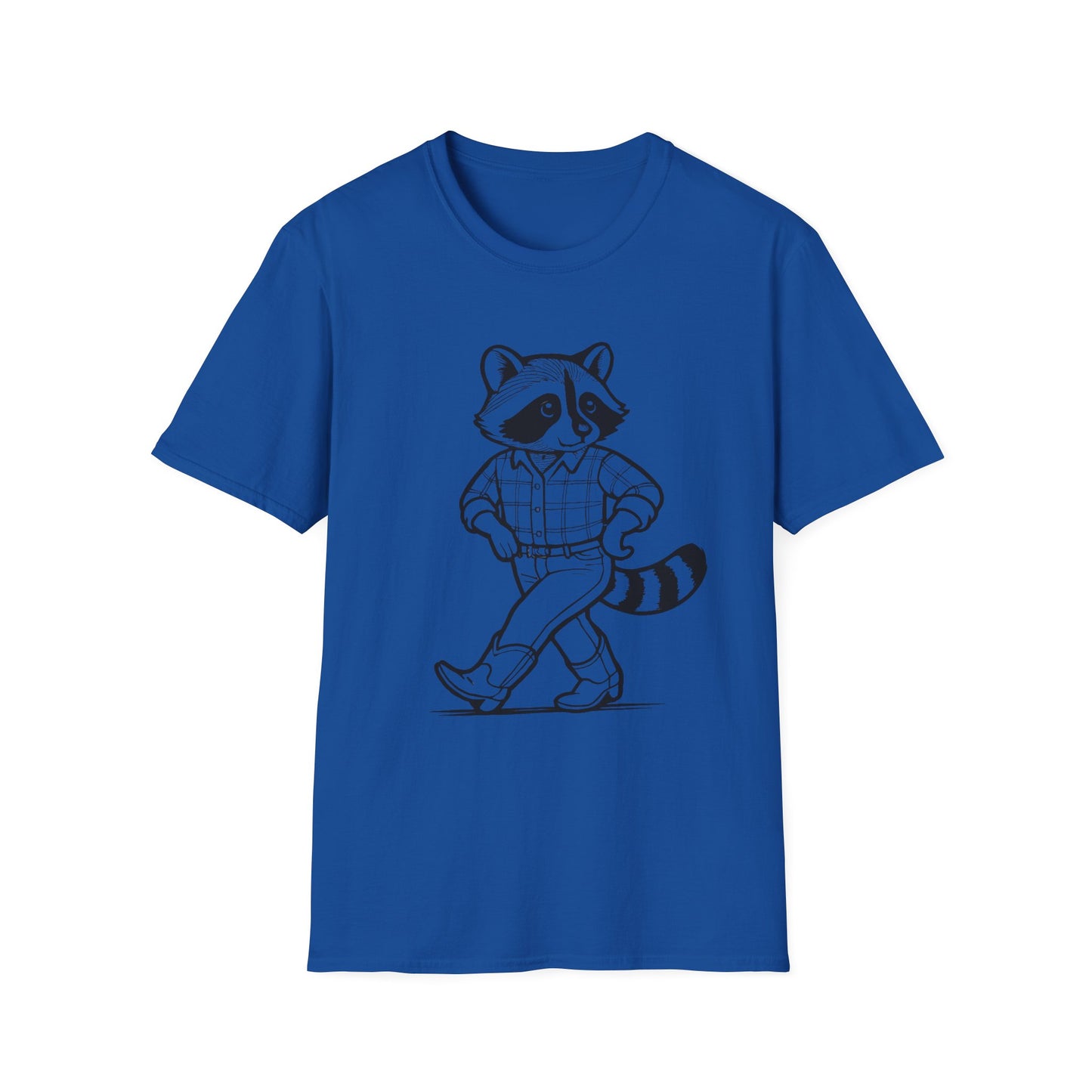 Cowboy Raccoon Graphic Tee Western Country Animal Shirt