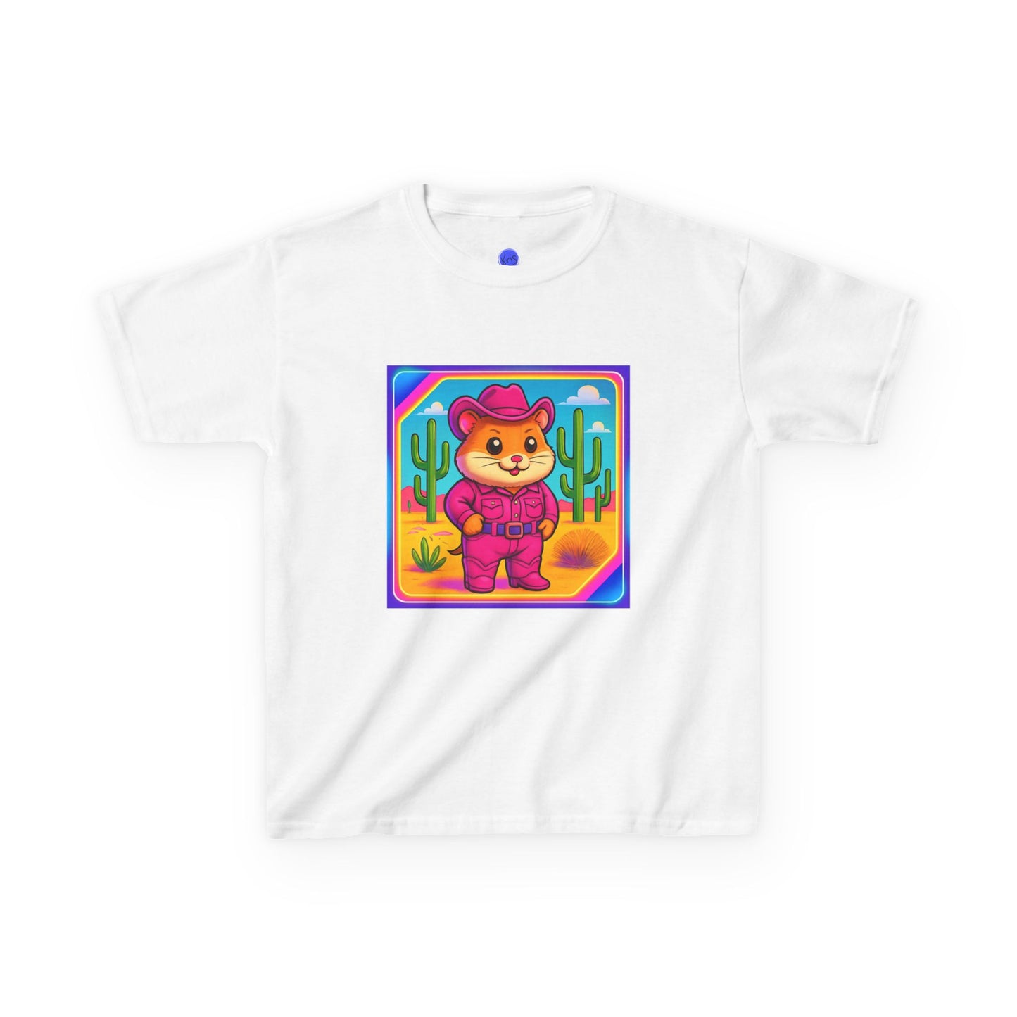 Whimsical Cowboy Hamster T-Shirt, Cute Western Desert Animal Tee, boys girls, unisex, cowgirl