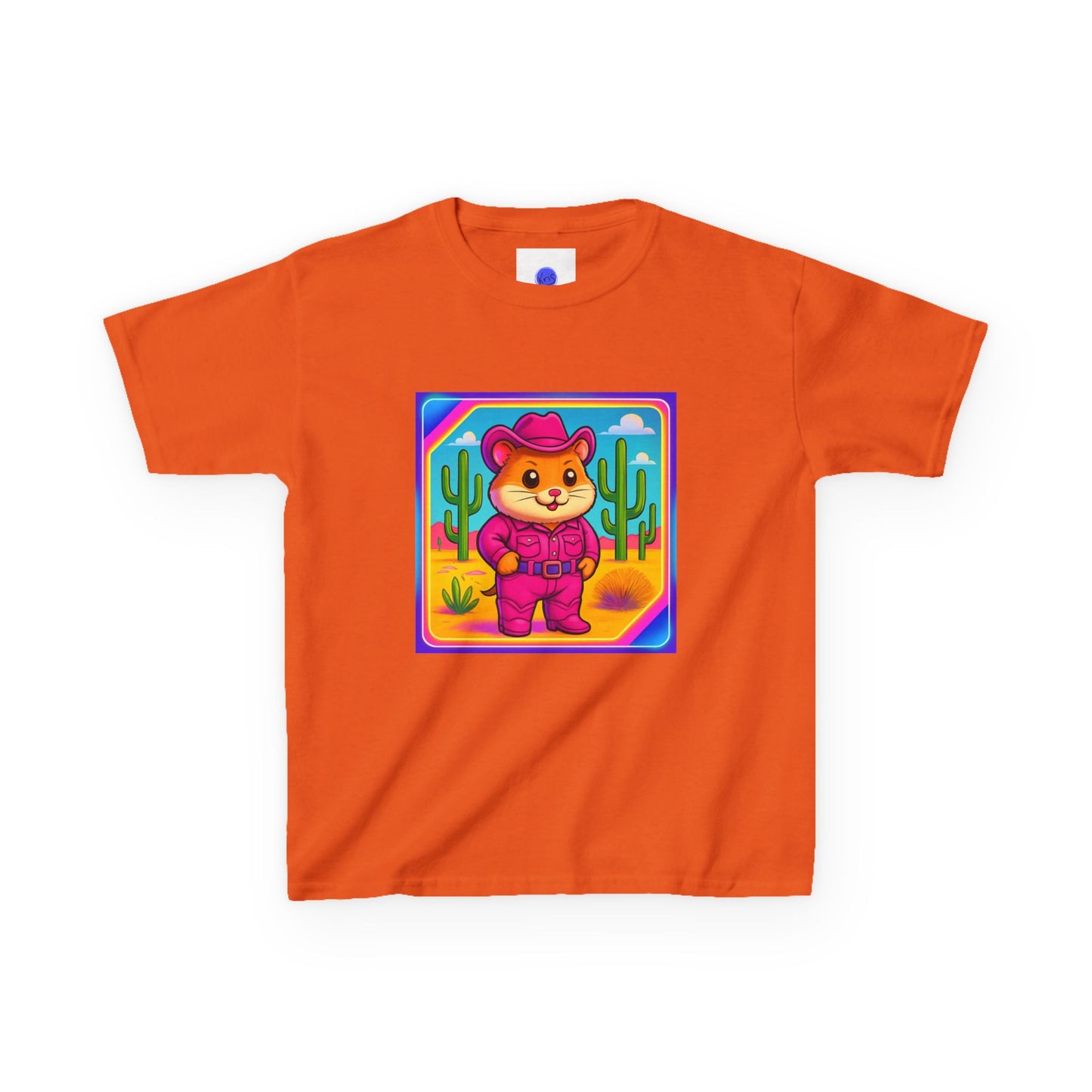 Whimsical Cowboy Hamster T-Shirt, Cute Western Desert Animal Tee, boys girls, unisex, cowgirl