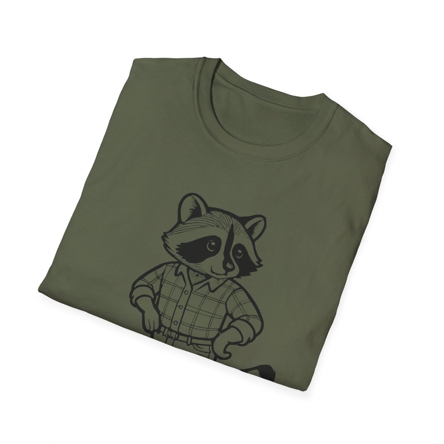 Cowboy Raccoon Graphic Tee Western Country Animal Shirt