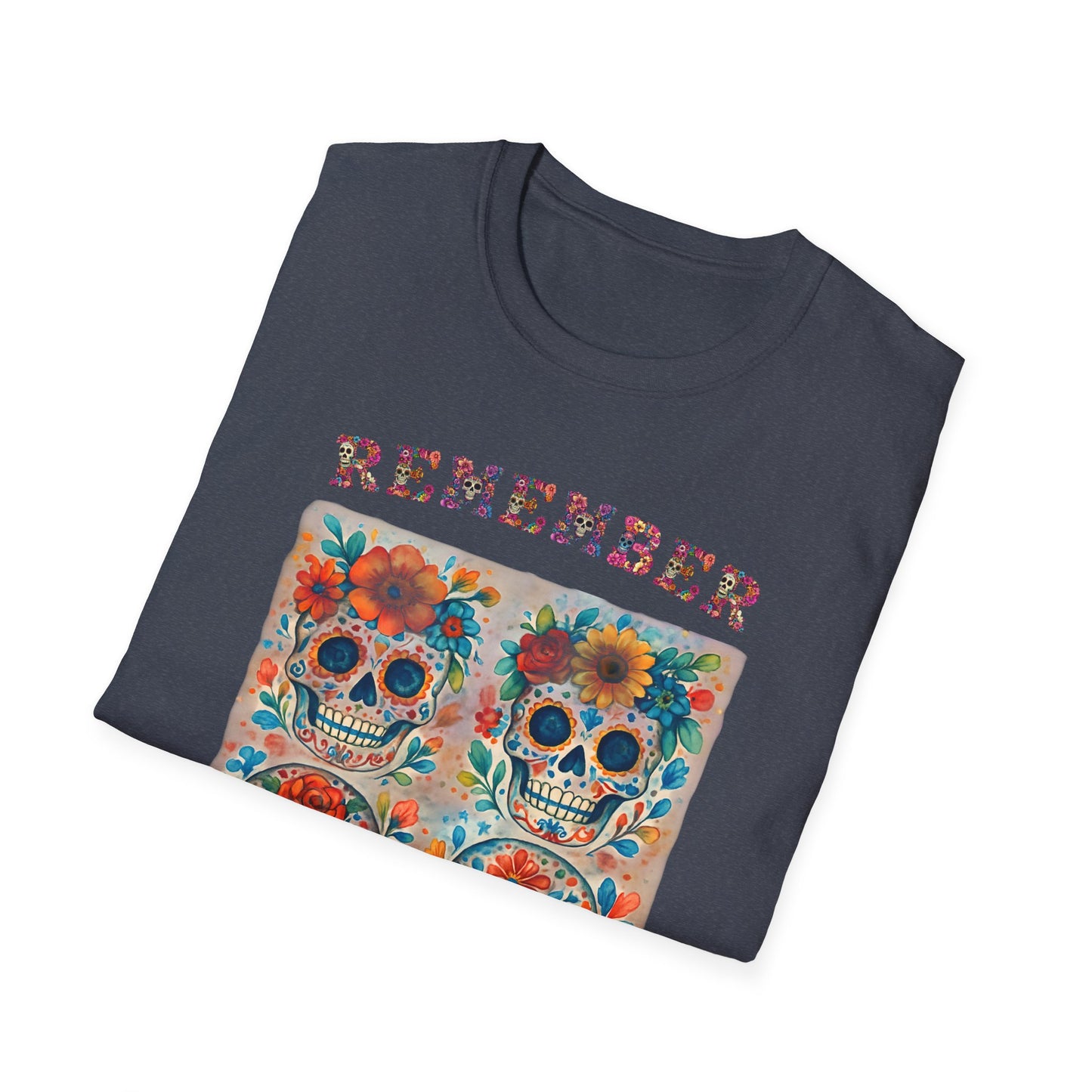 Día de los Muertos Shirt Sugar Skull Memorial Tee Remember Day of the Dead T Shirt