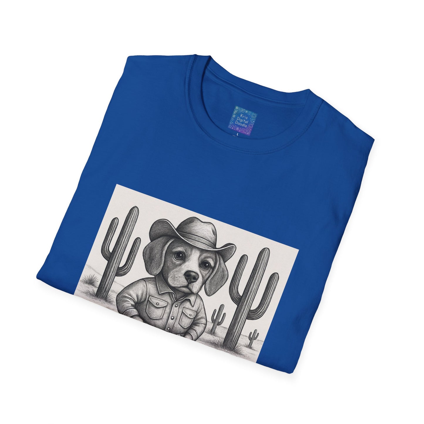Cowboy Dog T-Shirt, Funny Western Desert Graphic Tee