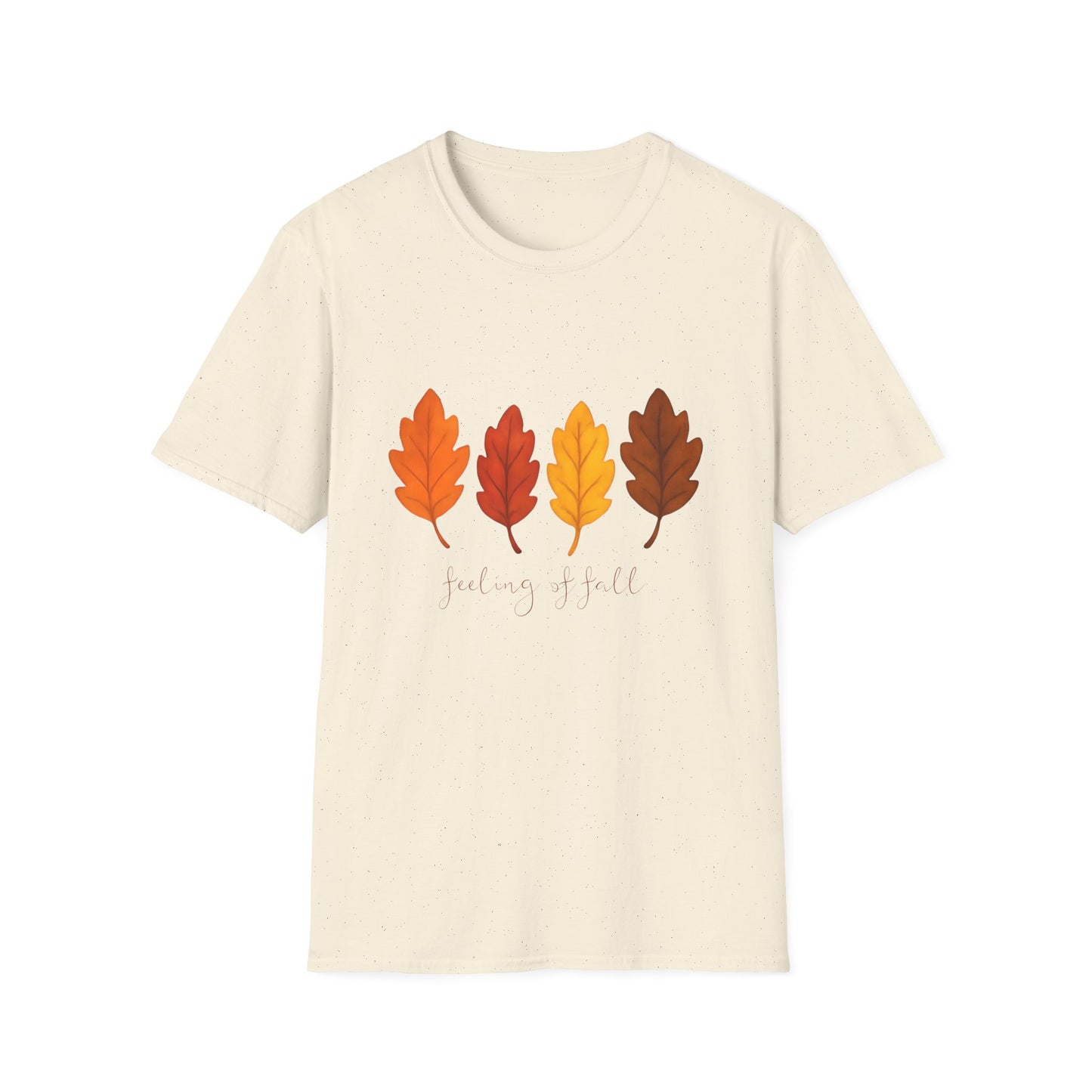 Feeling of Fall Leaves Shirt Cozy Autumn Graphic Tee Unisex Soft style T Shirt