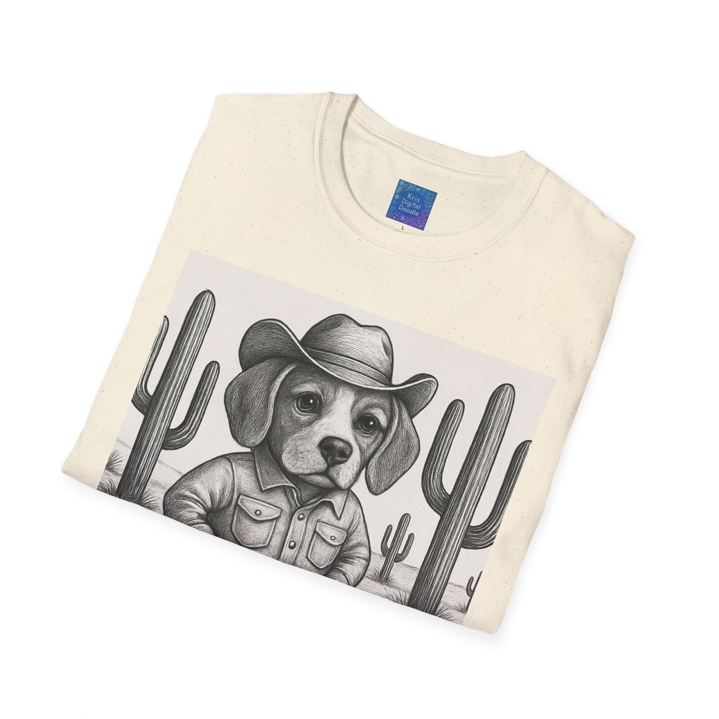 Cowboy Dog T-Shirt, Funny Western Desert Graphic Tee