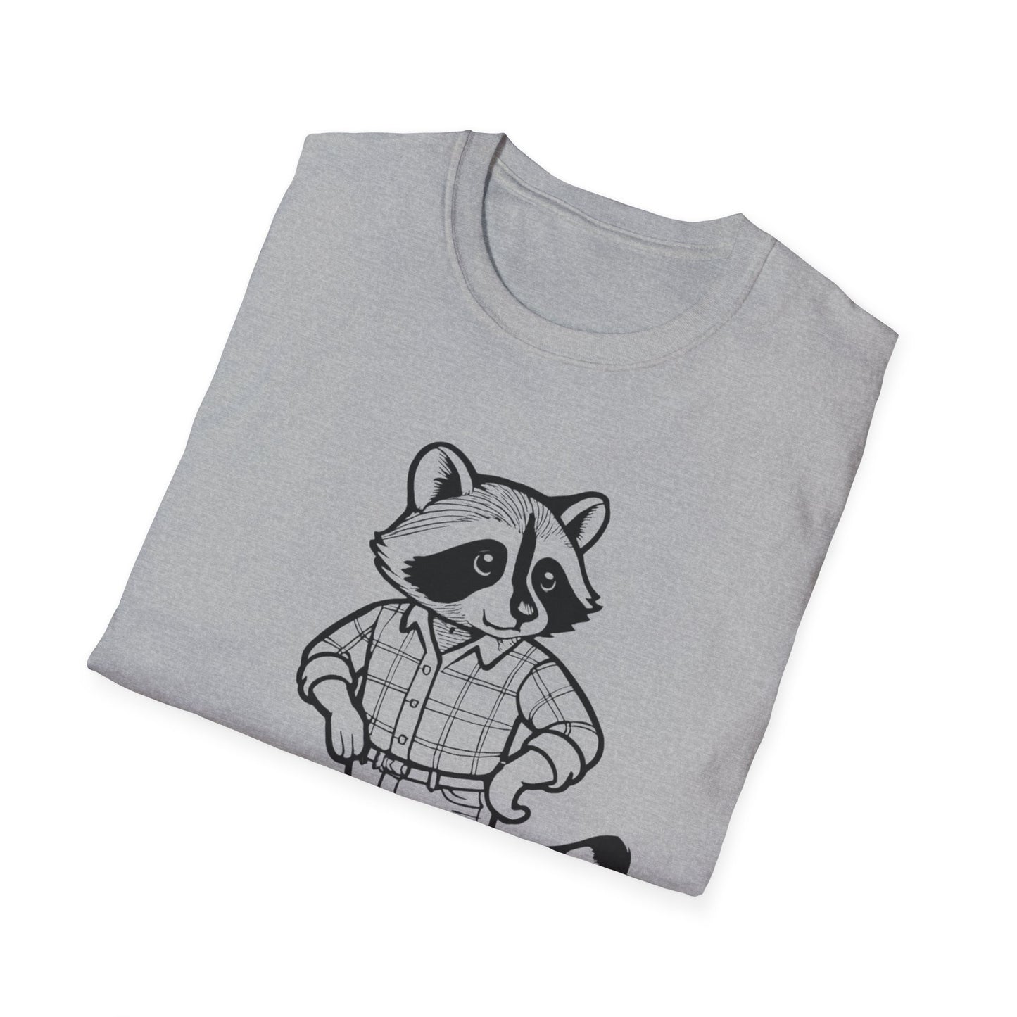 Cowboy Raccoon Graphic Tee Western Country Animal Shirt