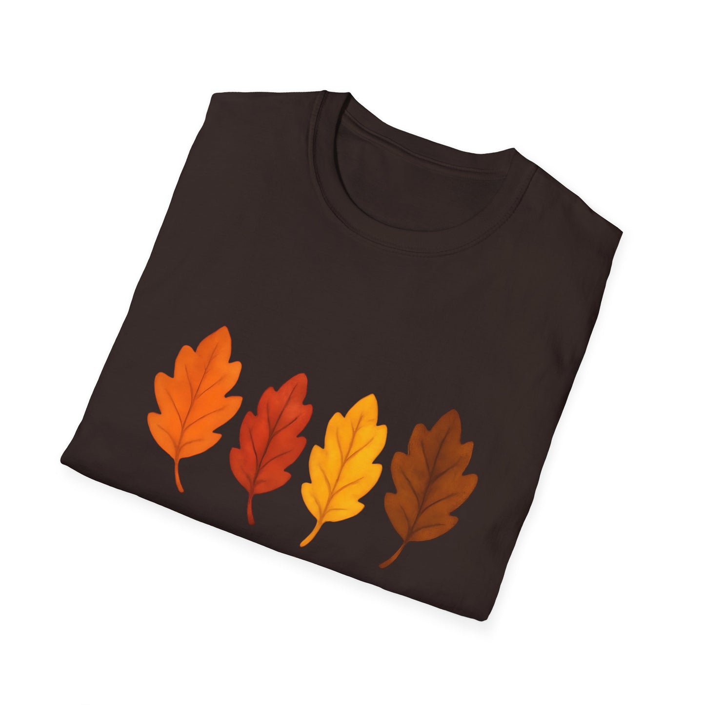 Feeling of Fall Leaves Shirt Cozy Autumn Graphic Tee Unisex Soft style T Shirt